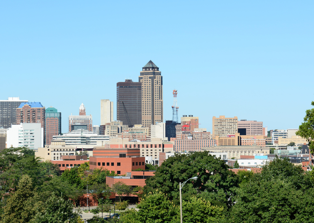 The Des Moines skyline.