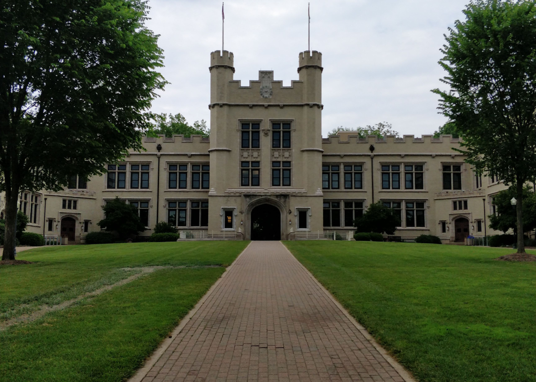 A stone castle-like structure.