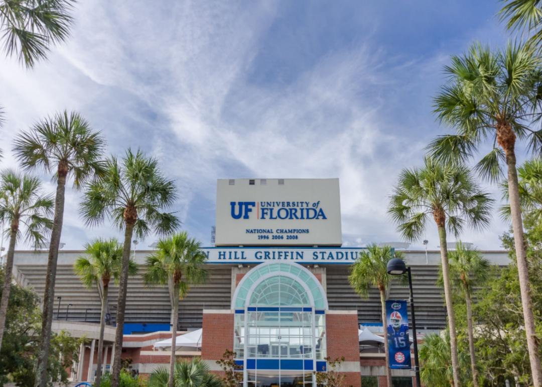 The stadium at University of Florida.
