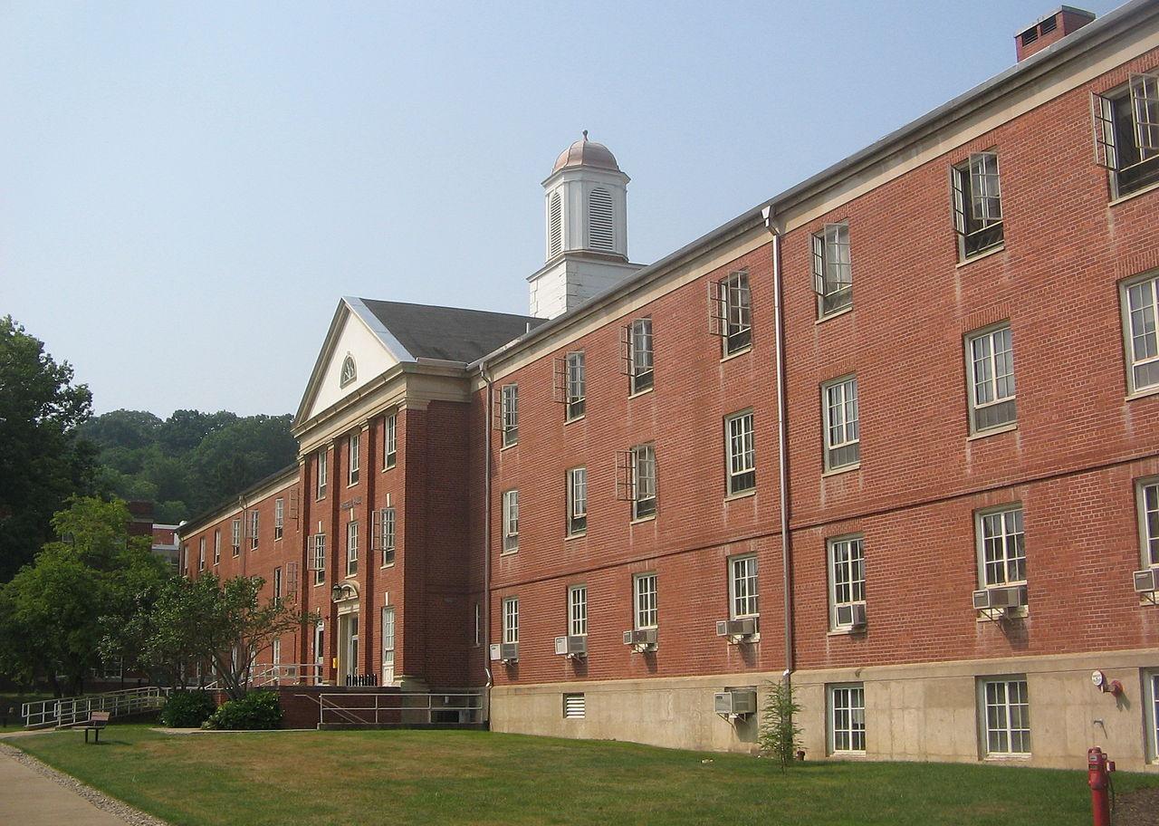 A brick education hall.