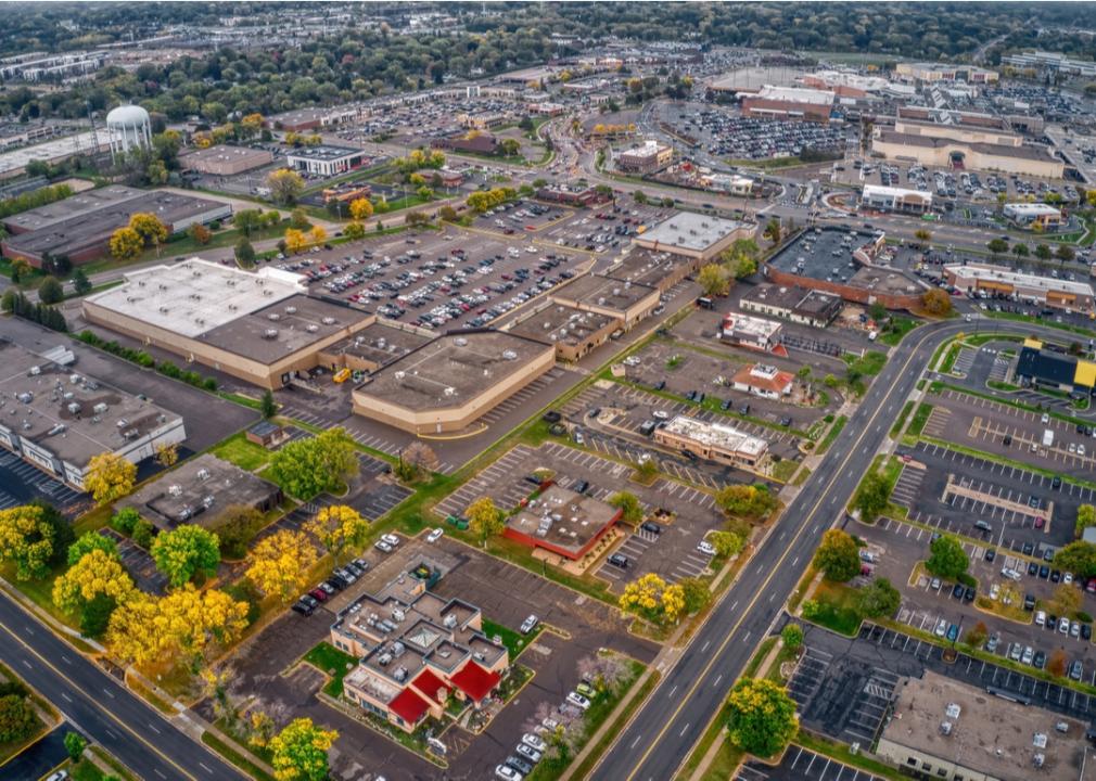 An aerial view of University of Northwestern.
