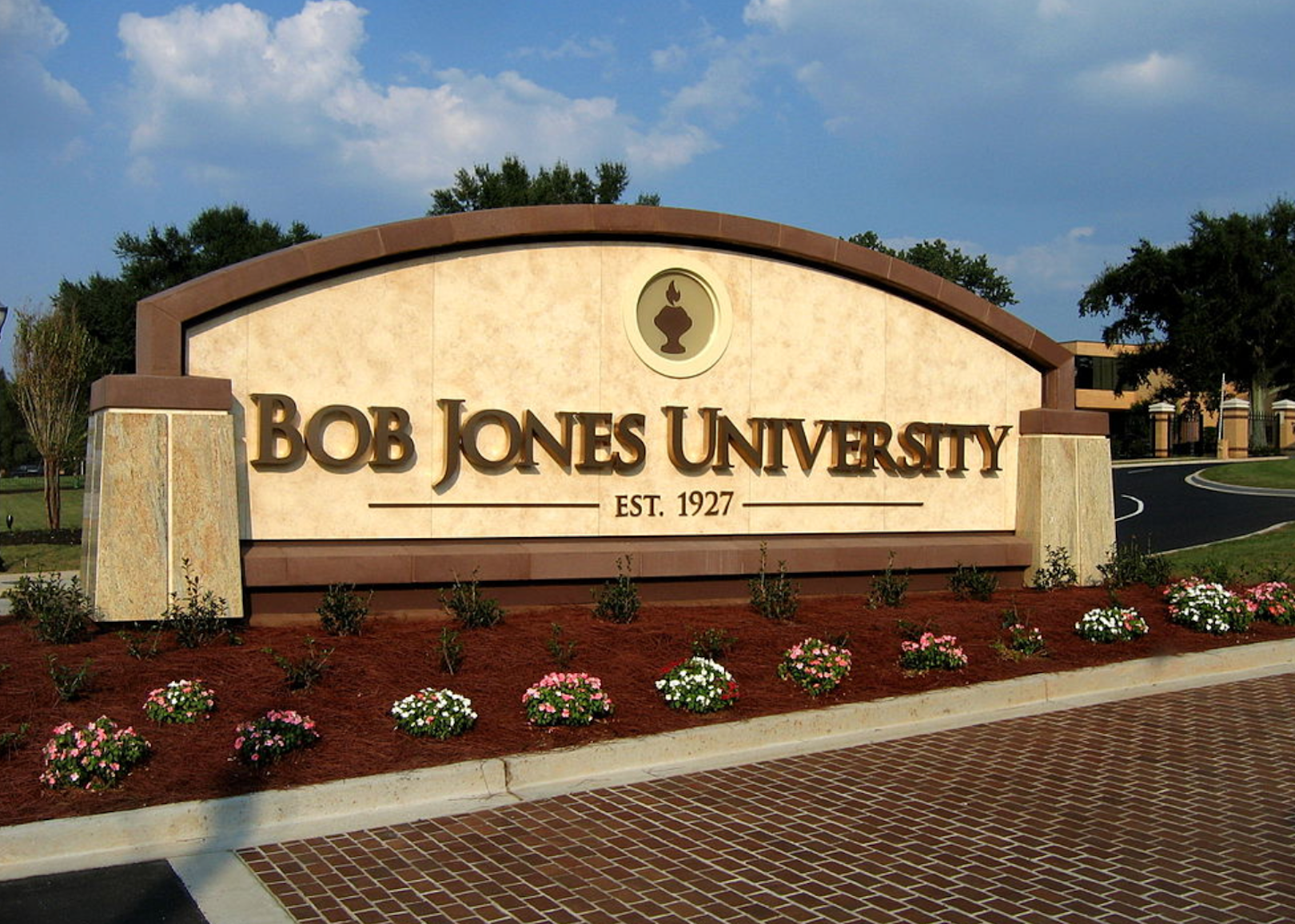 The entrance to Bob Jones University.