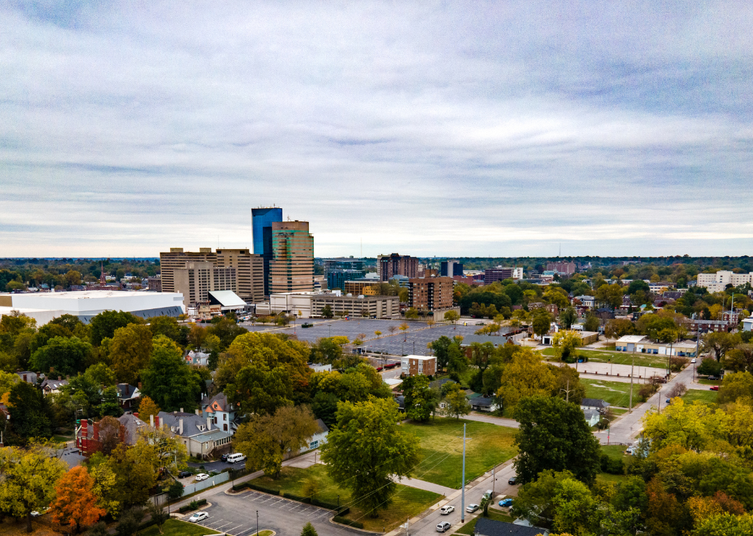 Aerial view of Lexington.