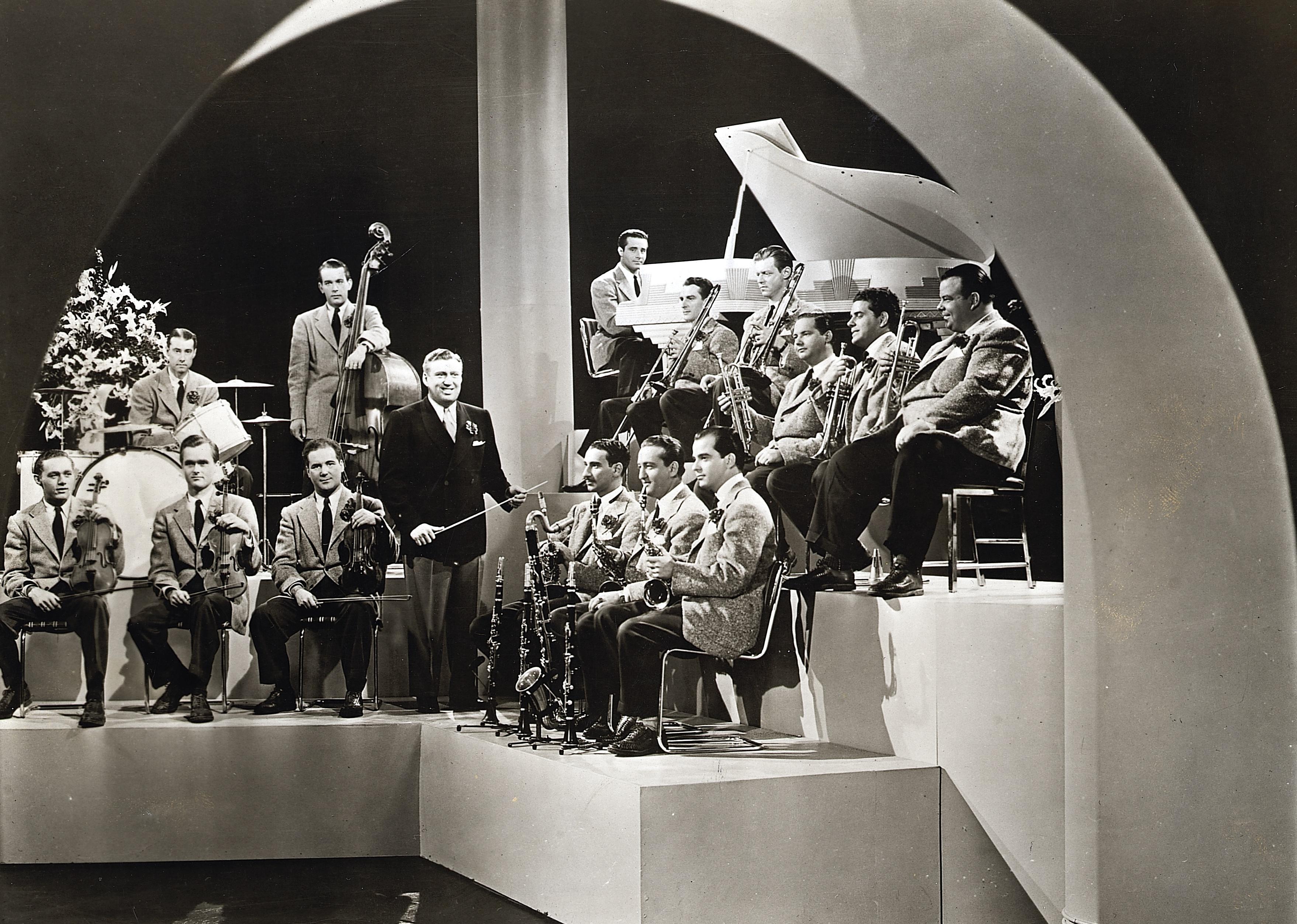 Richard Himber & His Orchestra onstage.