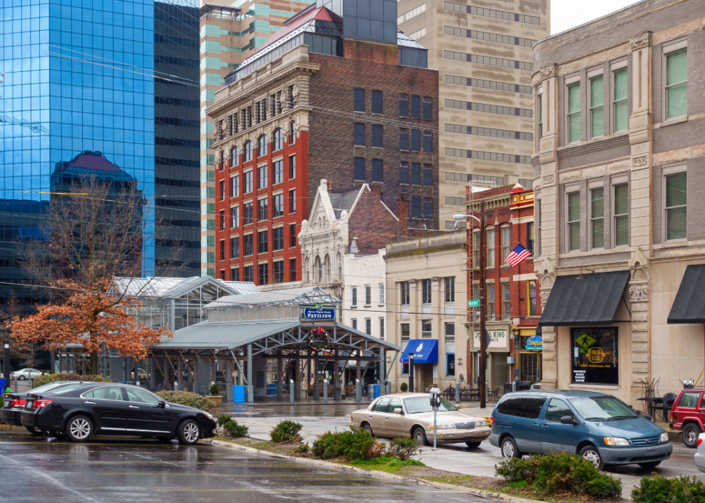 Buildings in downtown Lexington, Kentucky.