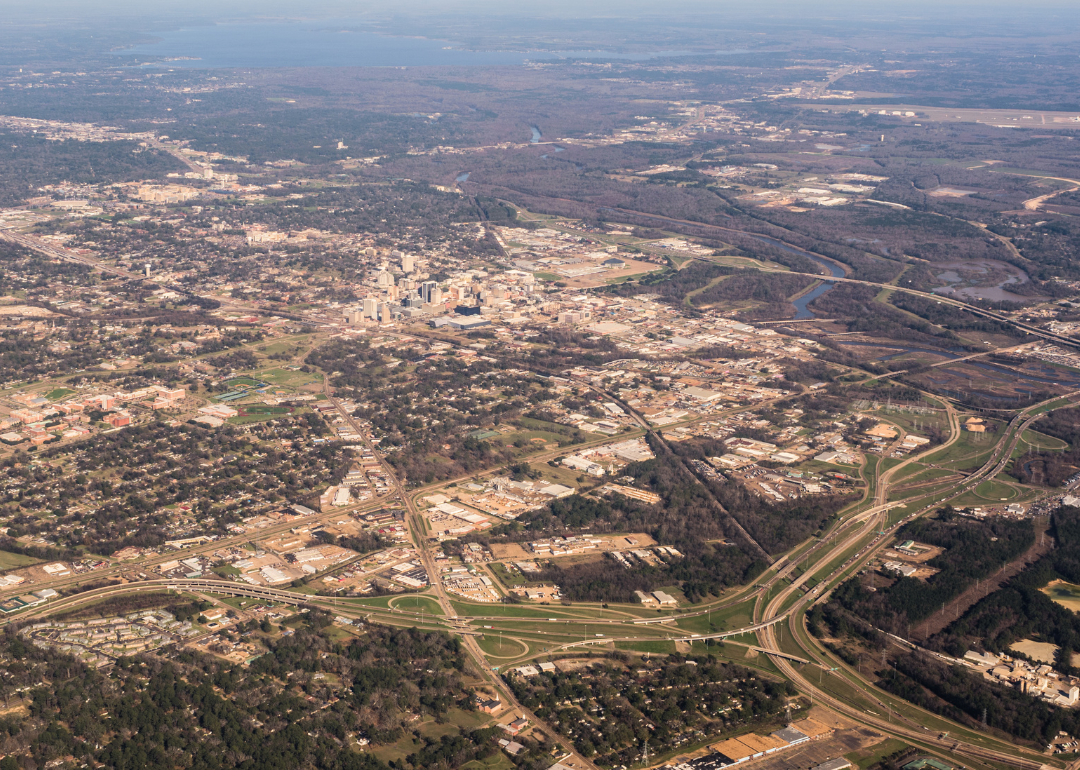 Aerial view of Mississippi.