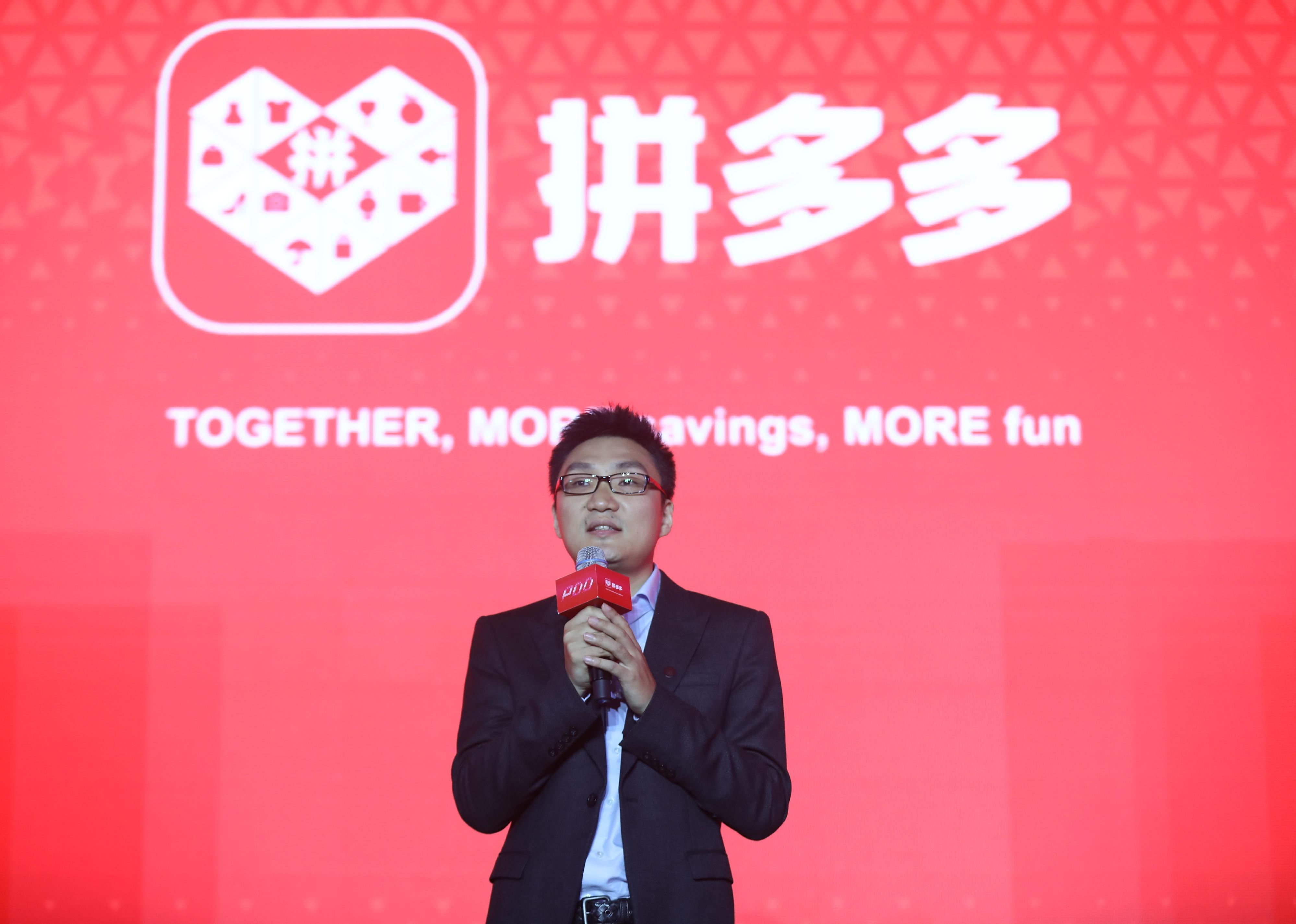 Colin Zheng Huang speaks at an event. 