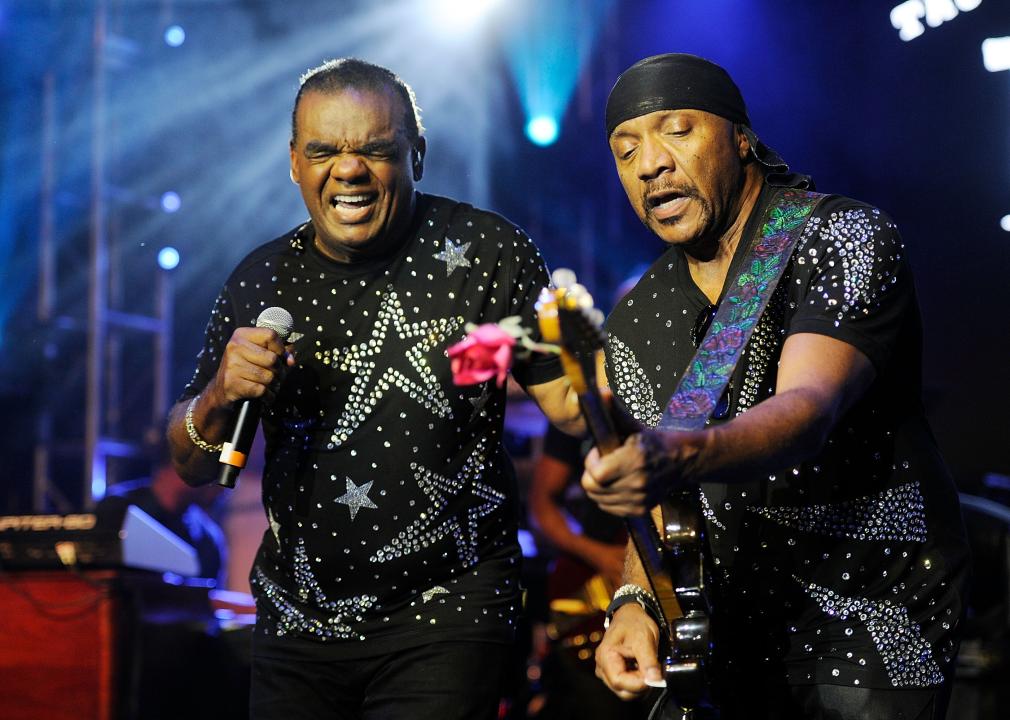 The Isley Brothers perform with The Roots at the Six Degrees to Tennessee Roots Jam.