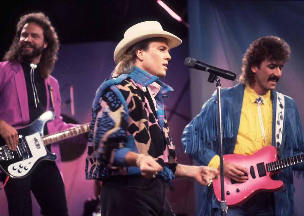 Jim Scholten, Mark Miller, and Bobby Randall of Sawyer Brown on the Oprah Winfrey Show.