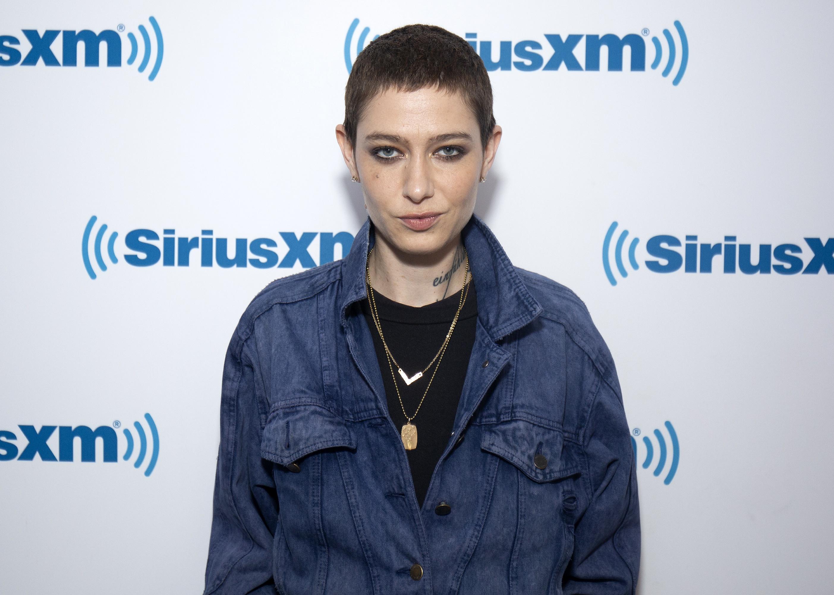 Asia Kate Dillon visits SiriusXM Studios.