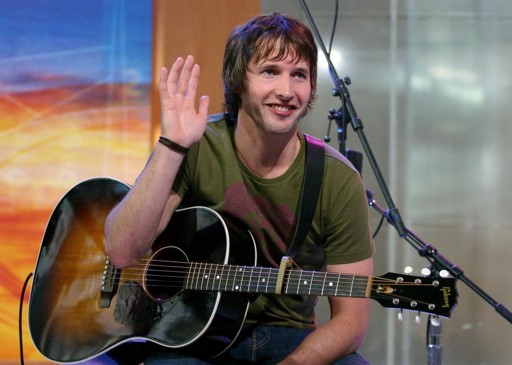 James Blunt performs on the Channel 7's "Sunrise".