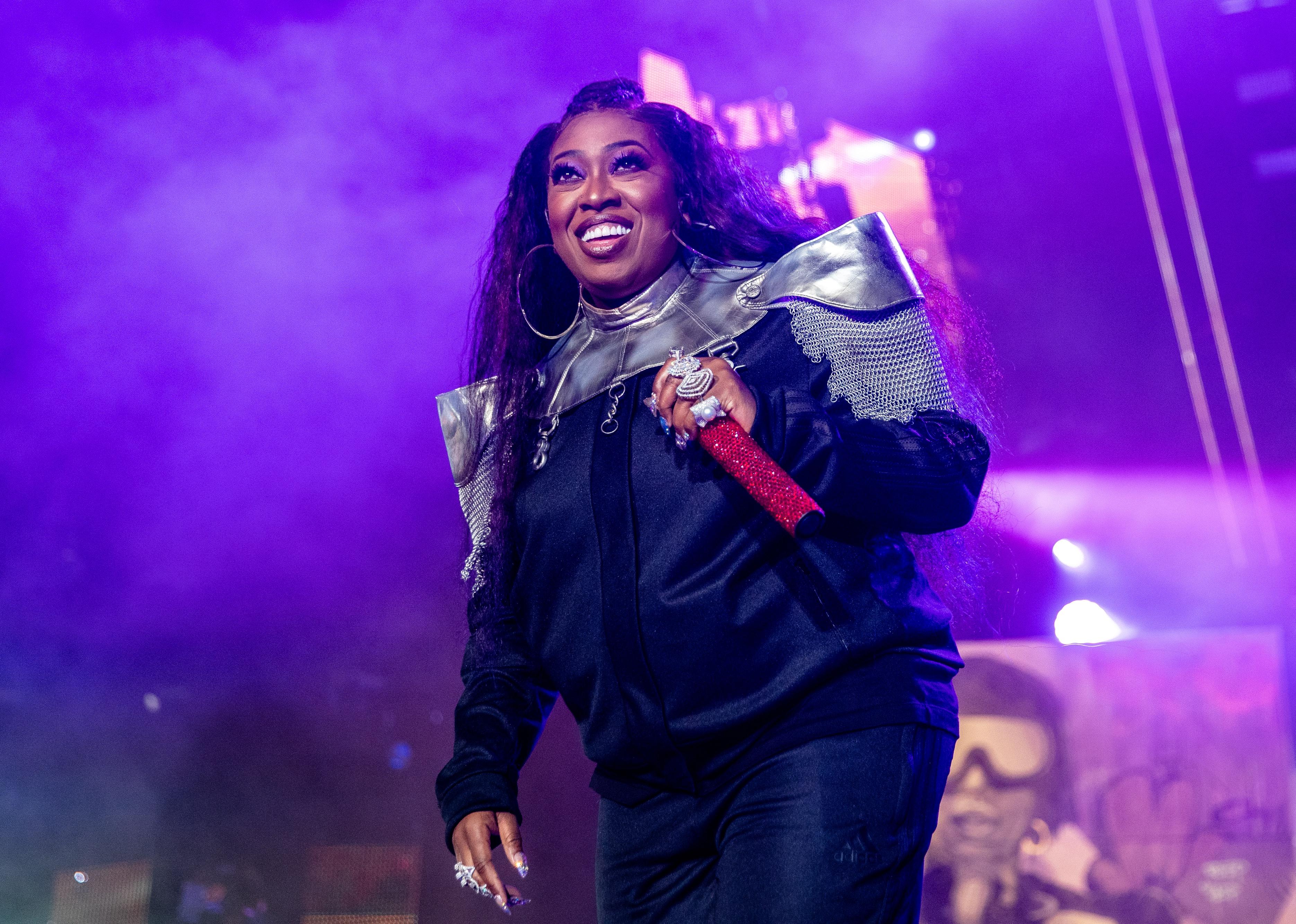 Missy Elliot performs during the 25th Essence Music Festival.