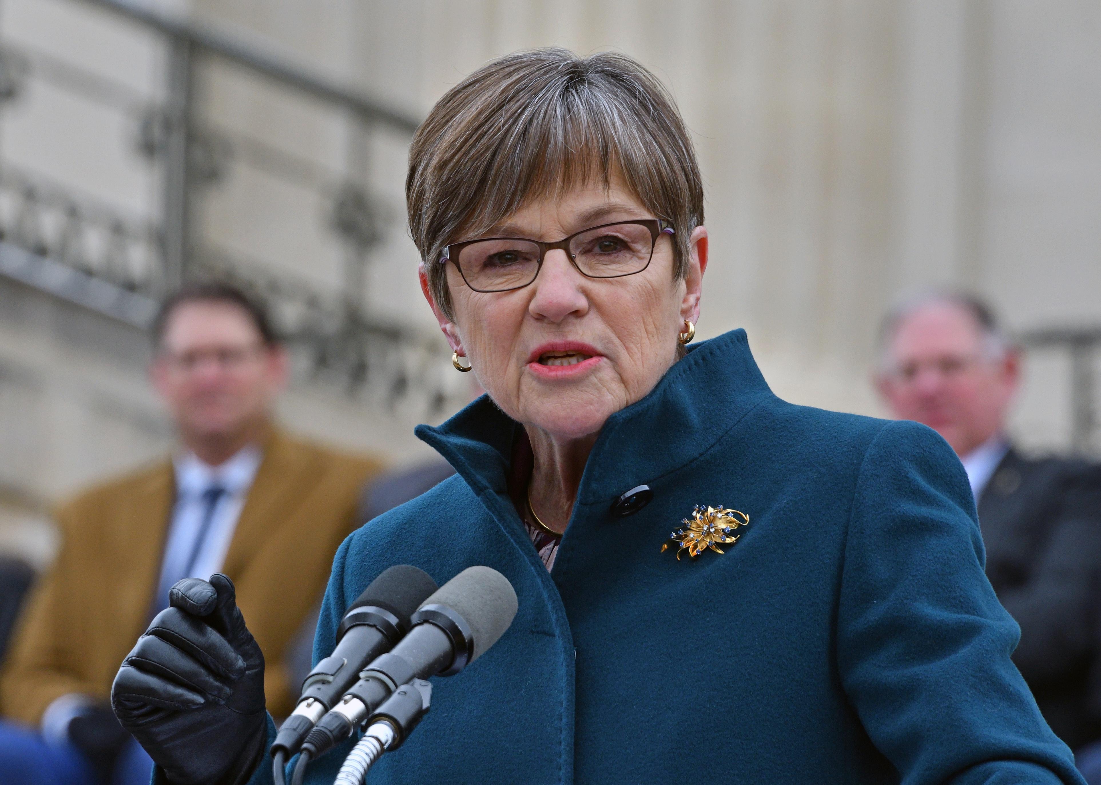 Kansas Governor Laura Kelly delivers her inaugural speech