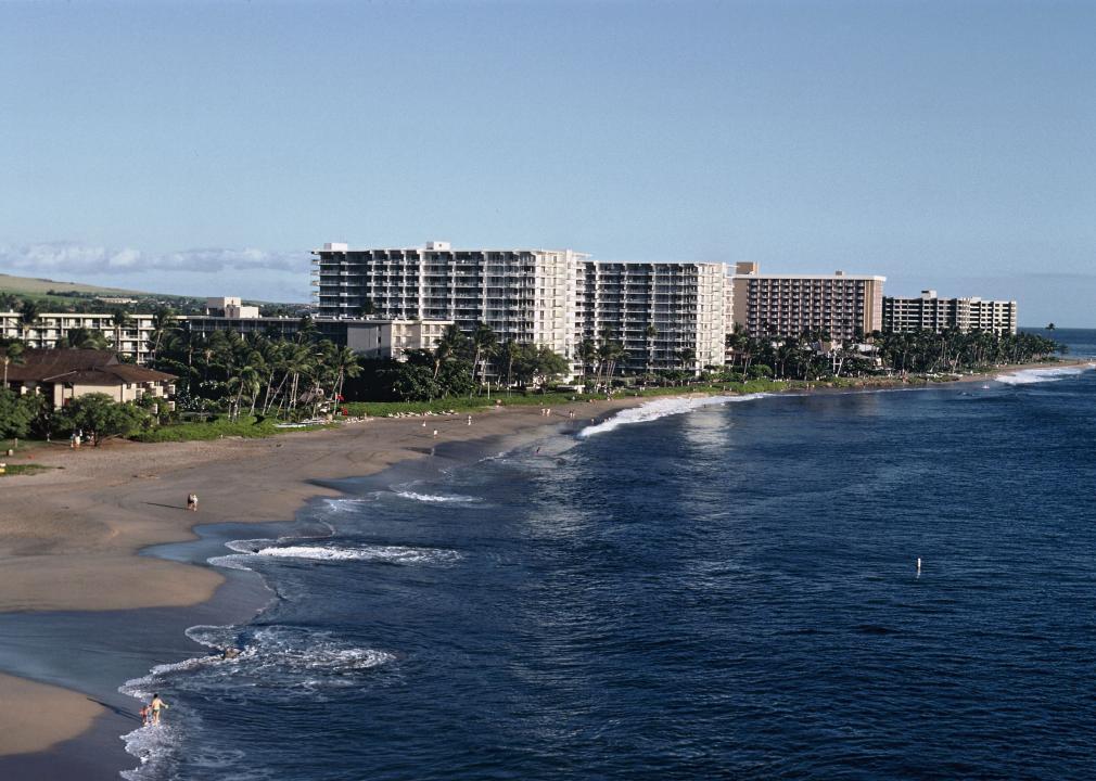 Kaanapali resort and its hotels in the 1990s.