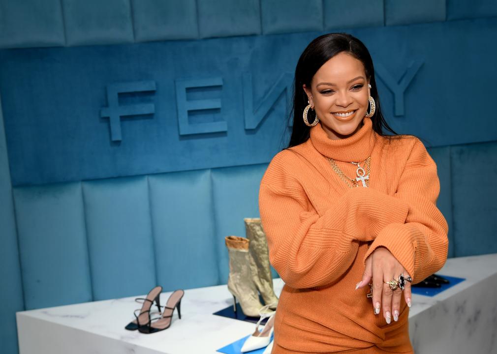Rihanna celebrates the launch of FENTY at Bergdorf Goodman
