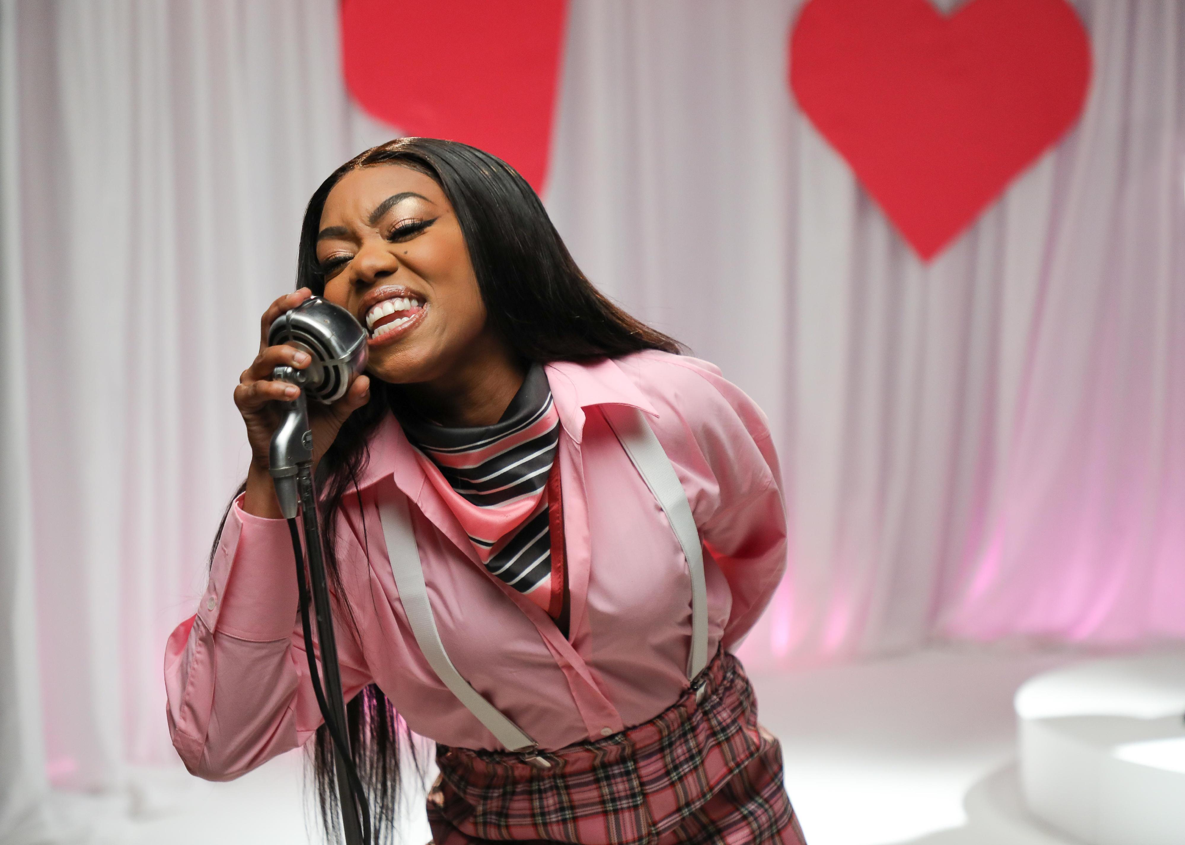 Lady Leshurr in the music video for her track with Sky Mobile, Time To 65075.