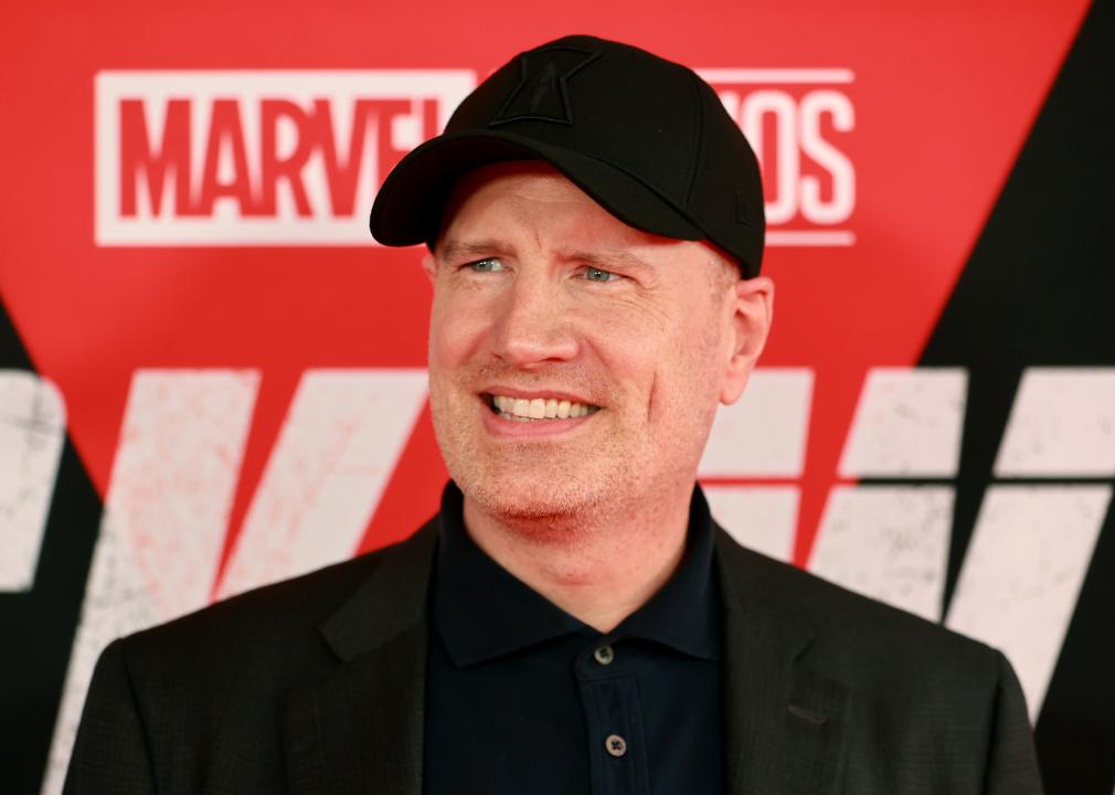 Kevin Feige at a Marvel Studios' 'Black Widow' fan event