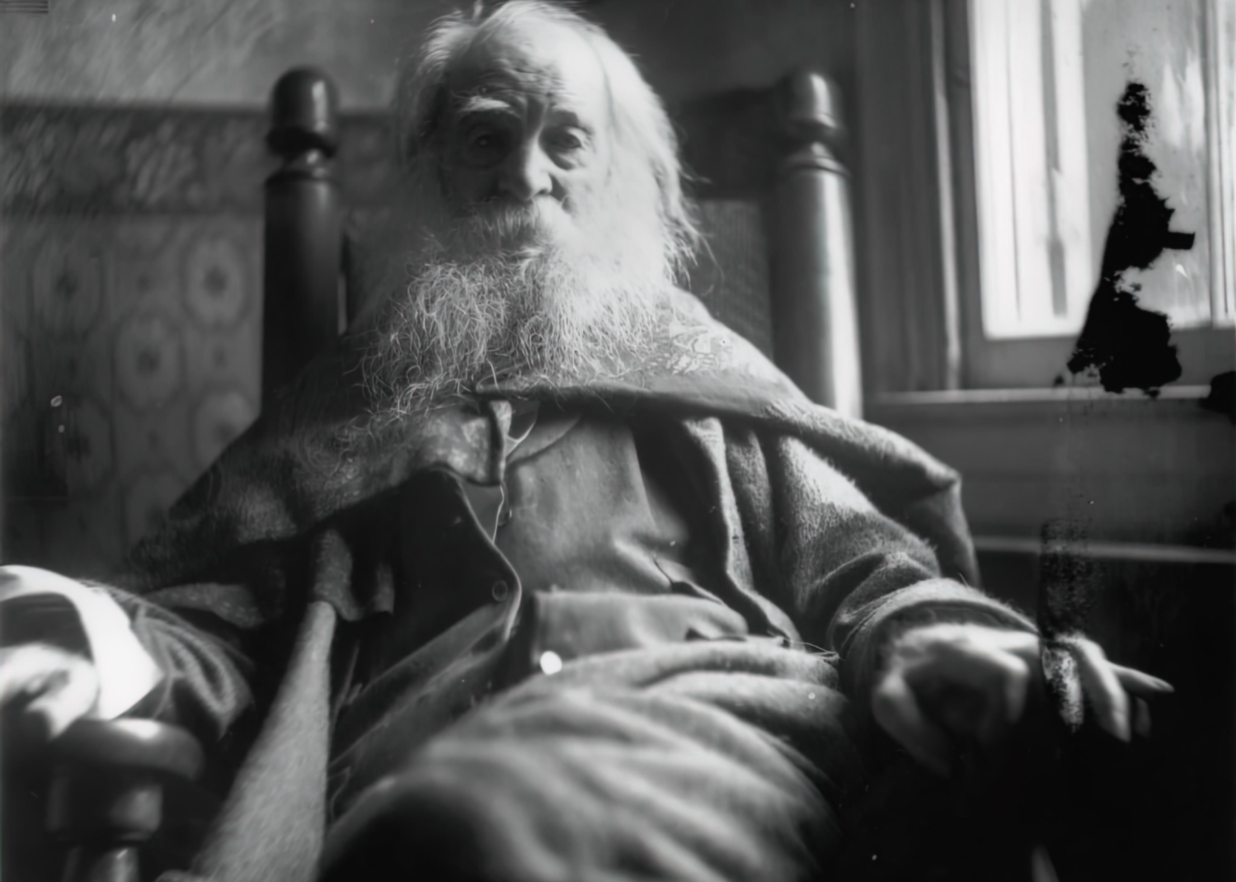 Walt Whitman in Camden, N.J., circa 1891.