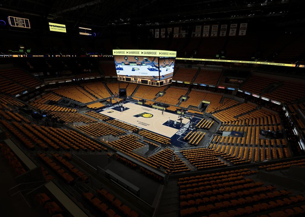 A general view at Gainbridge Fieldhouse