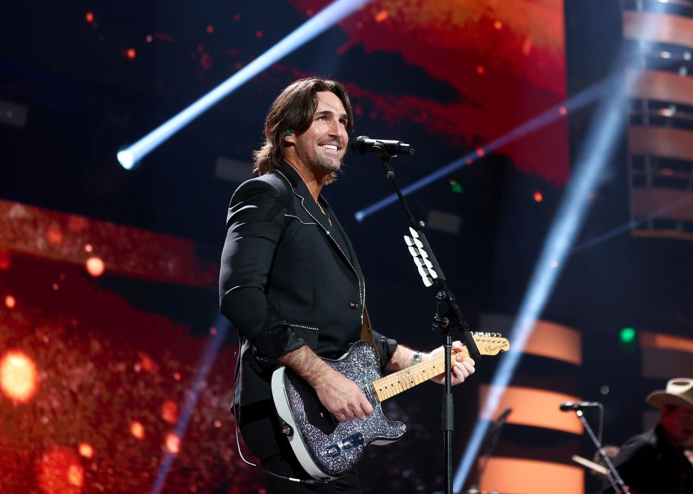 Jake Owen performs onstage during the 2021 iHeartCountry Festival.