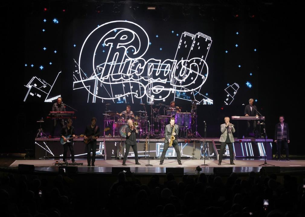 The band Chicago perform at The Grand Ole Opry.