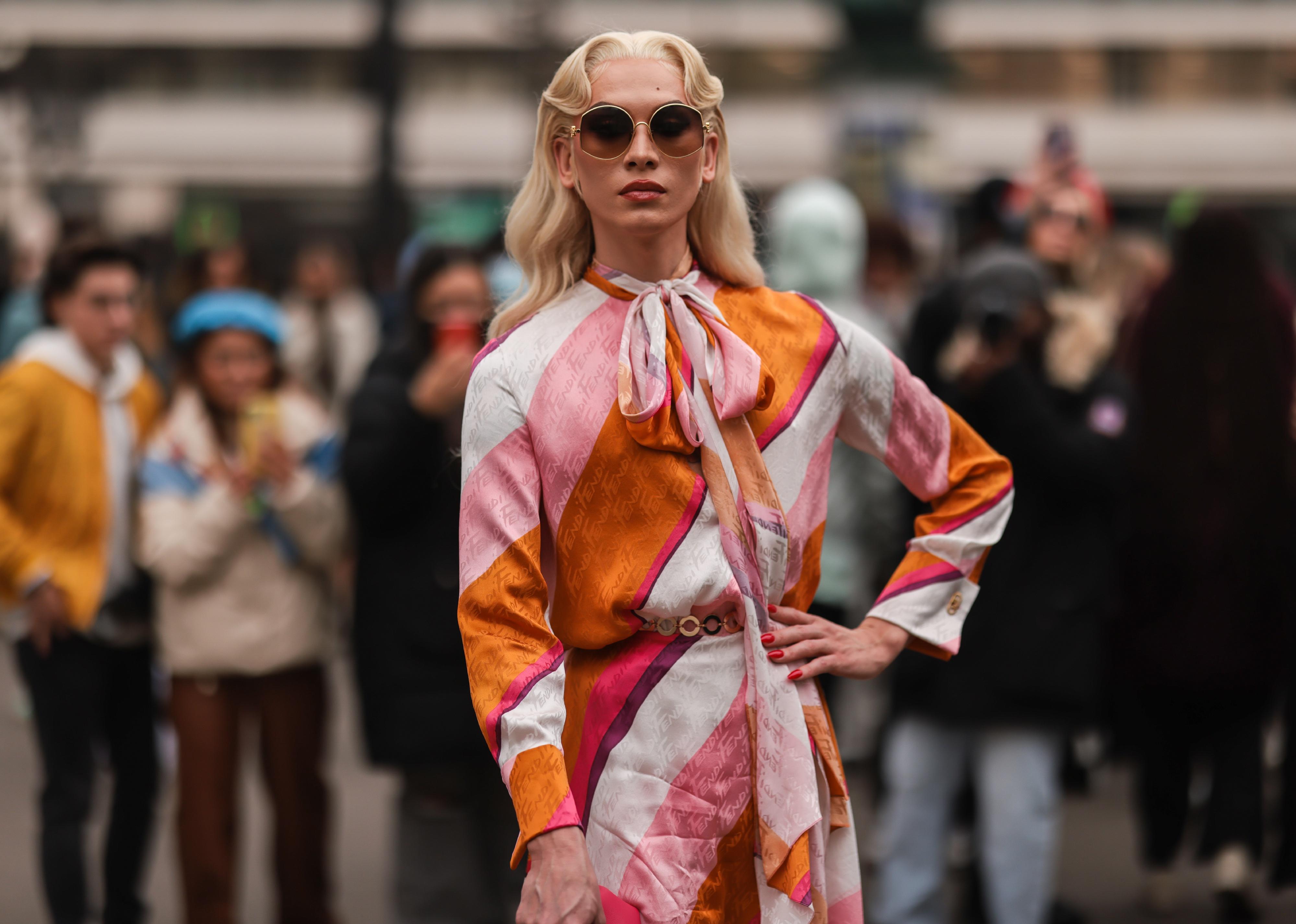 Miss Fame during Paris Fashion Week.