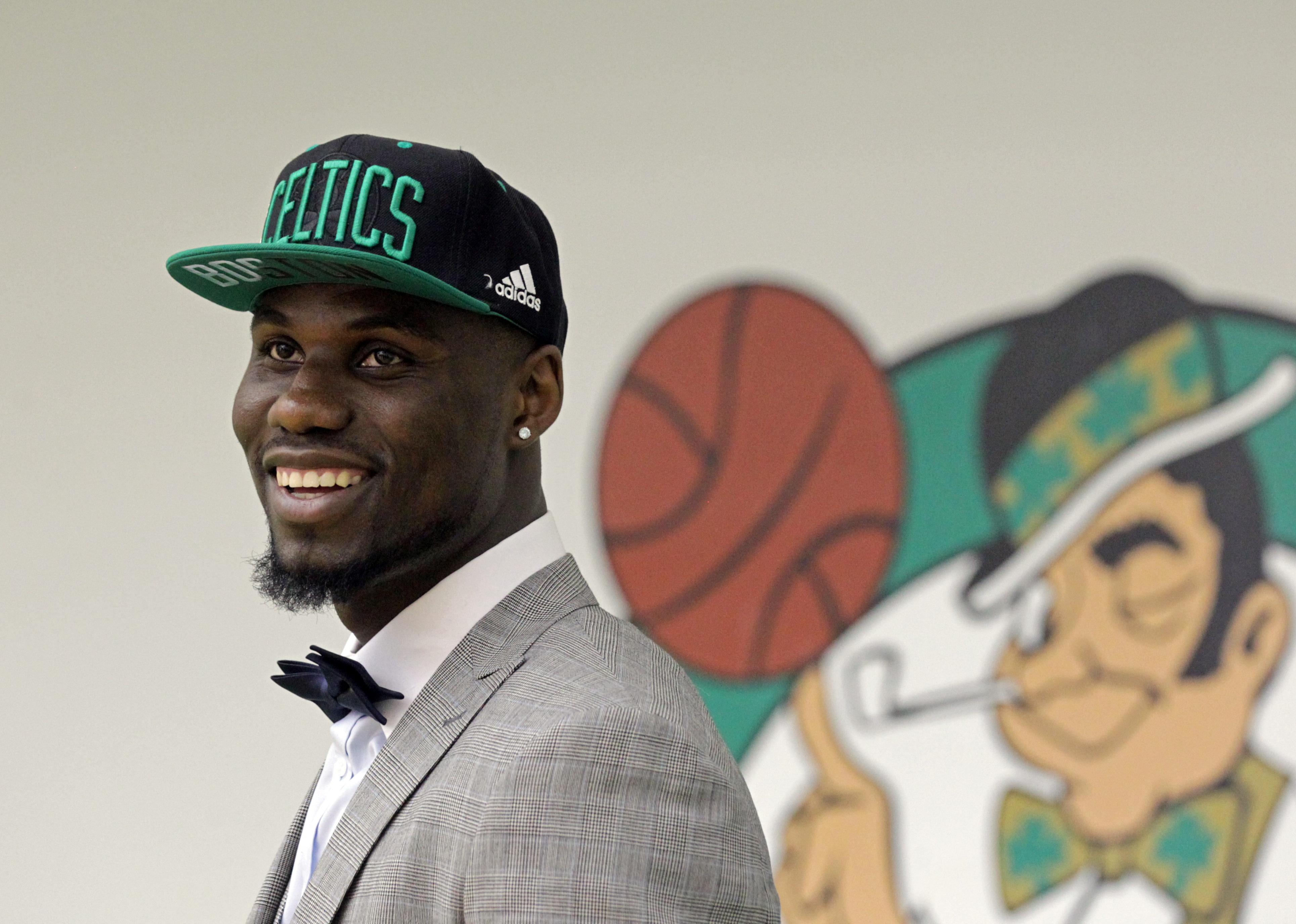 Ben Bentil smiling, wearing a Celtics cap.