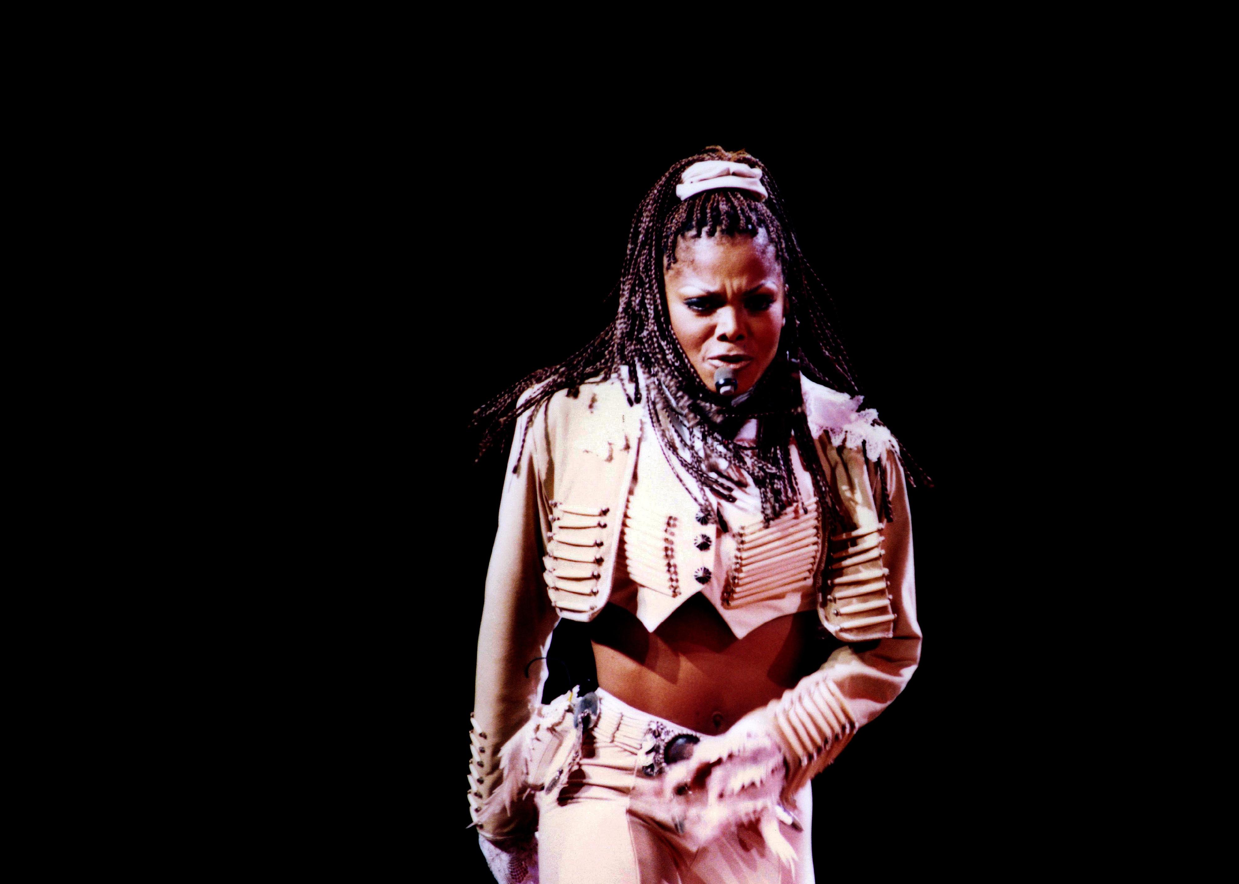 Janet Jackson performs during the 