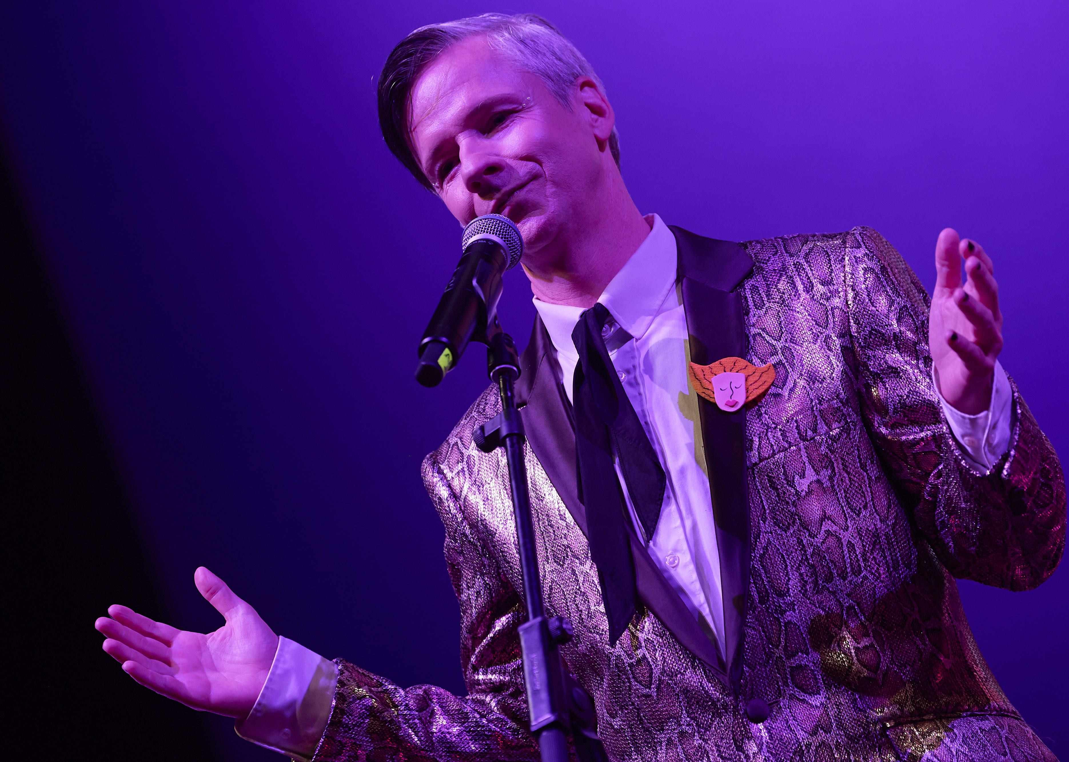 John Cameron Mitchell on stage in Malaga, Spain.