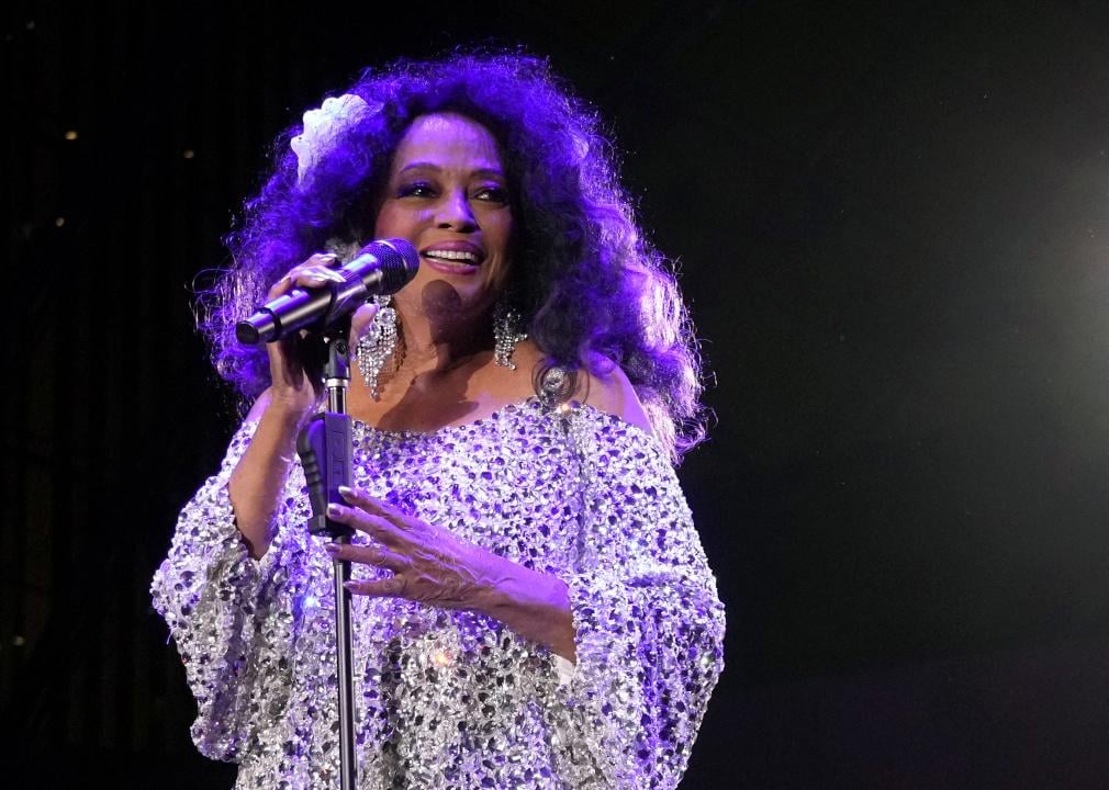 Diana Ross performs onstage at the Academy Museum of Motion Pictures.