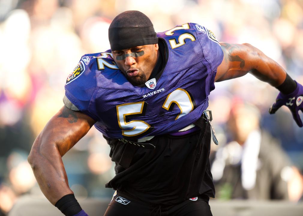 Ray Lewis before an AFC Divisional playoff game