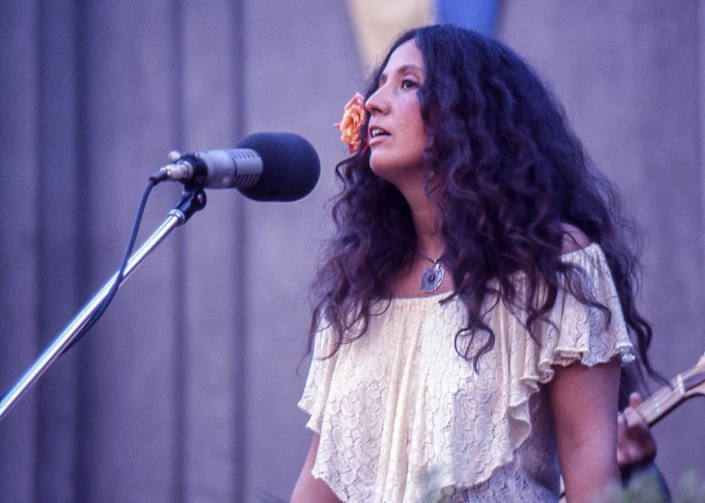 Maria Muldaur performs during the Bread & Roses Festival.