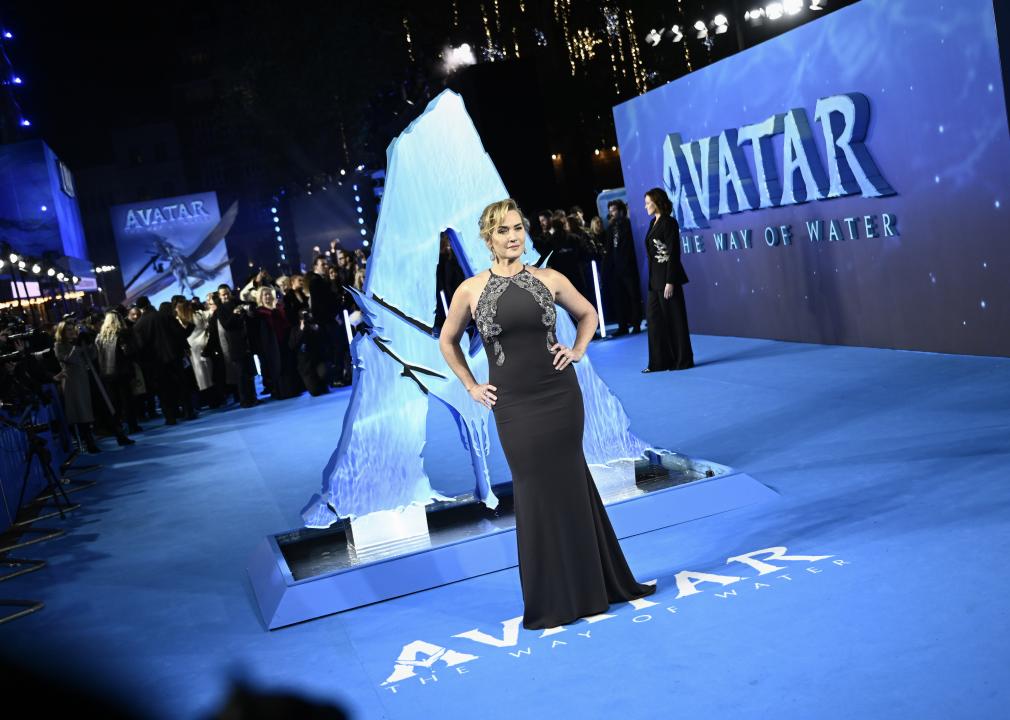 Kate Winslet attends the world premiere of James Cameron's "Avatar: The Way of Water".