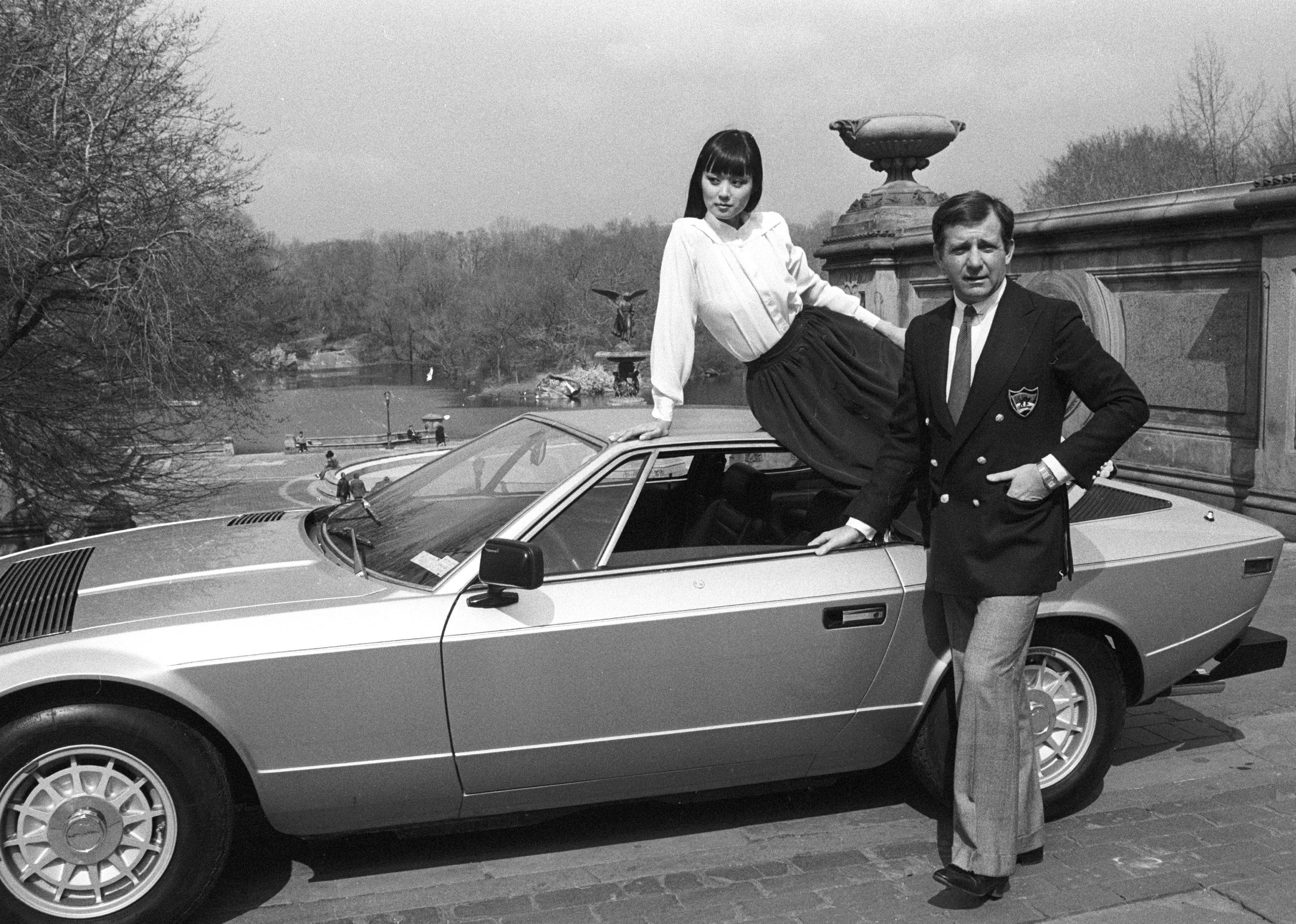 Jack Mulqueen and his Maserati.