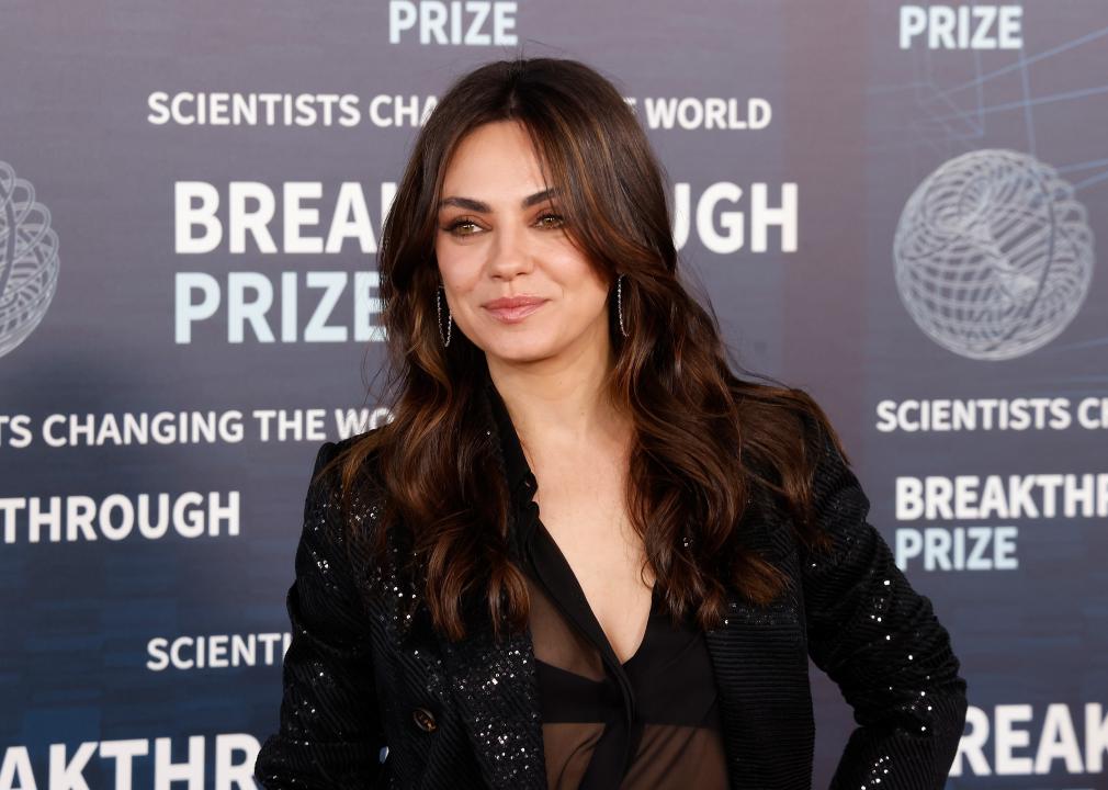 Mila Kunis attends the 9th annual Breakthrough Prize ceremony.
