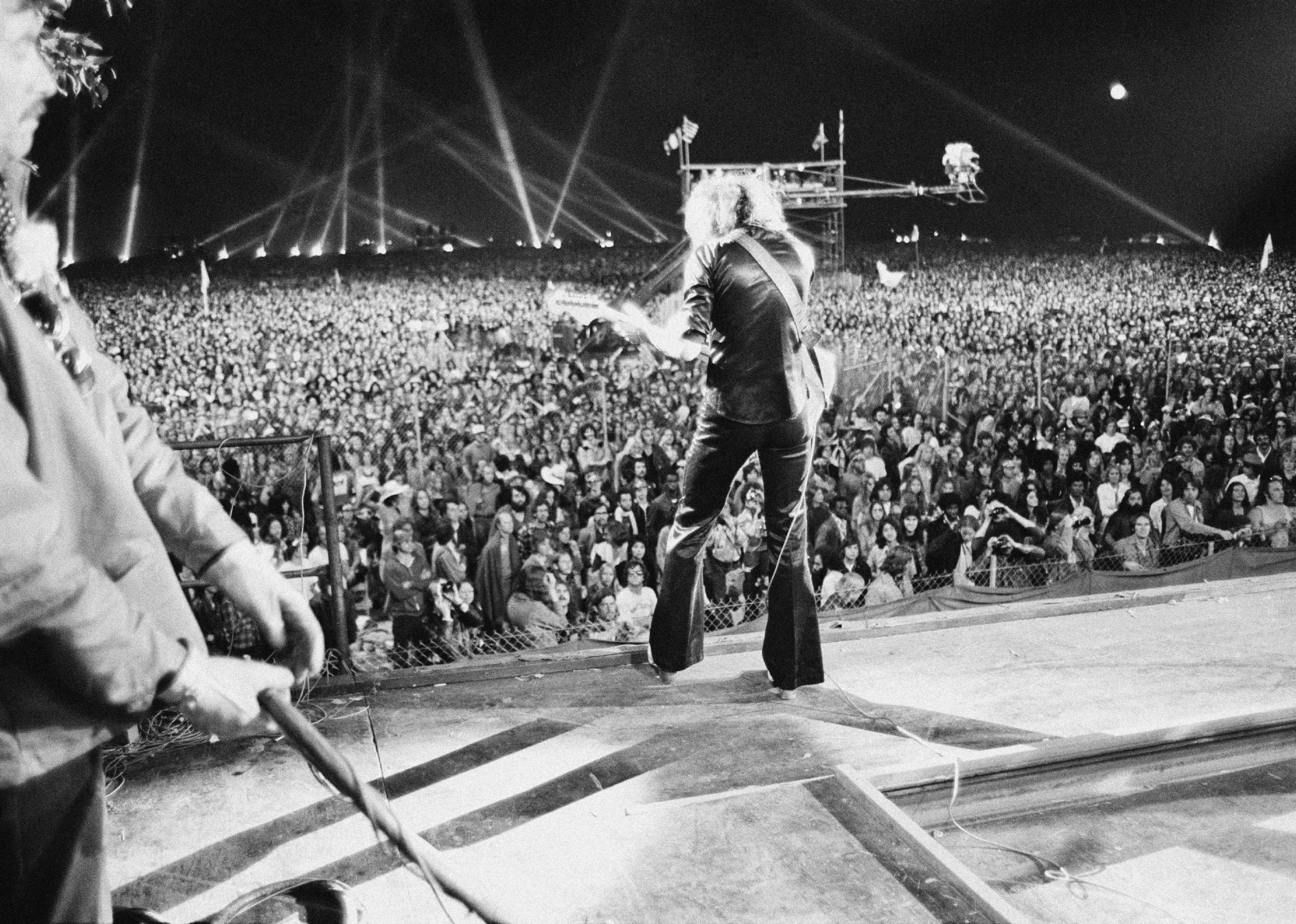 Deep Purple at the California Jam rock festival.