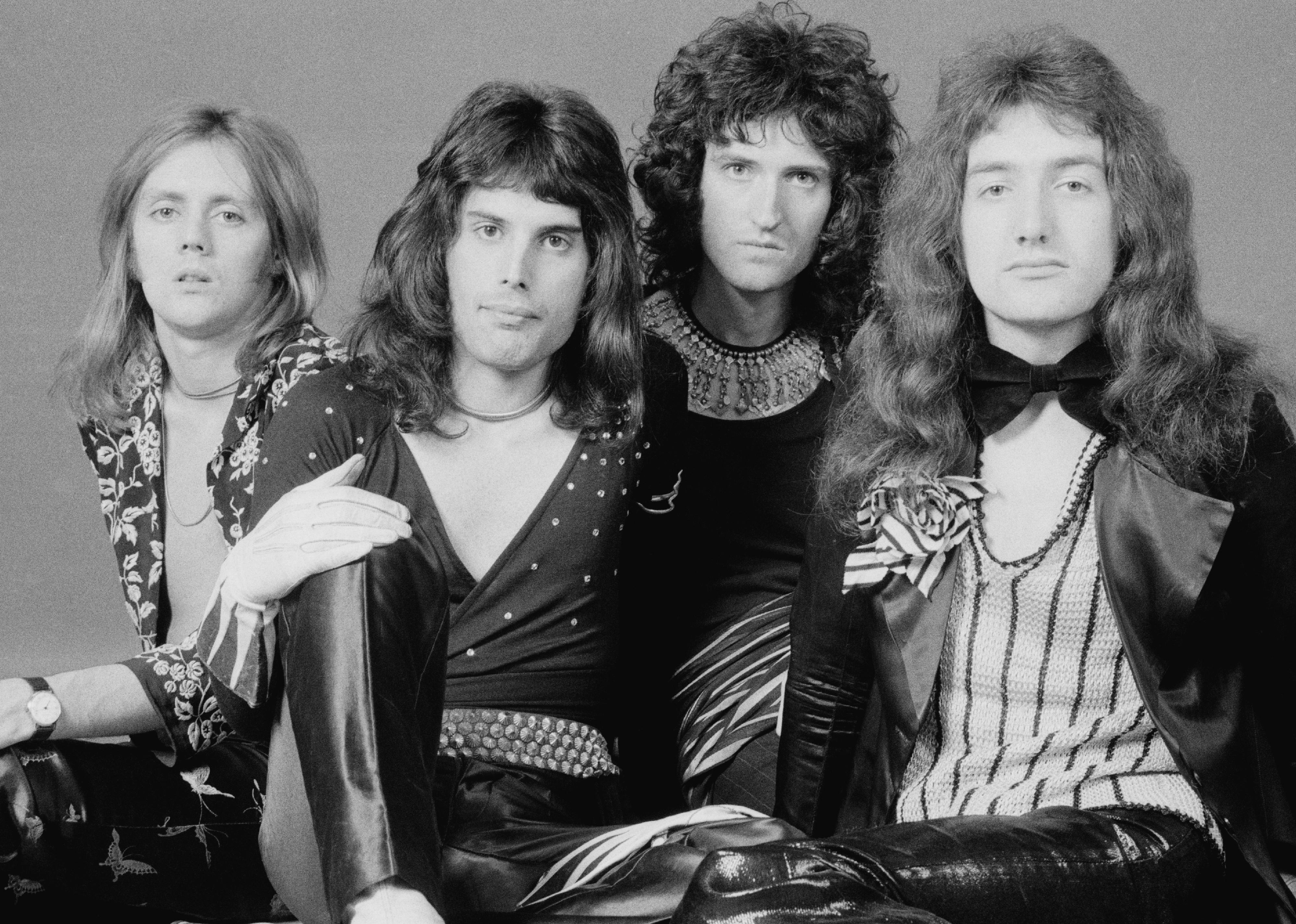 British rock band Queen in London, 1973. 