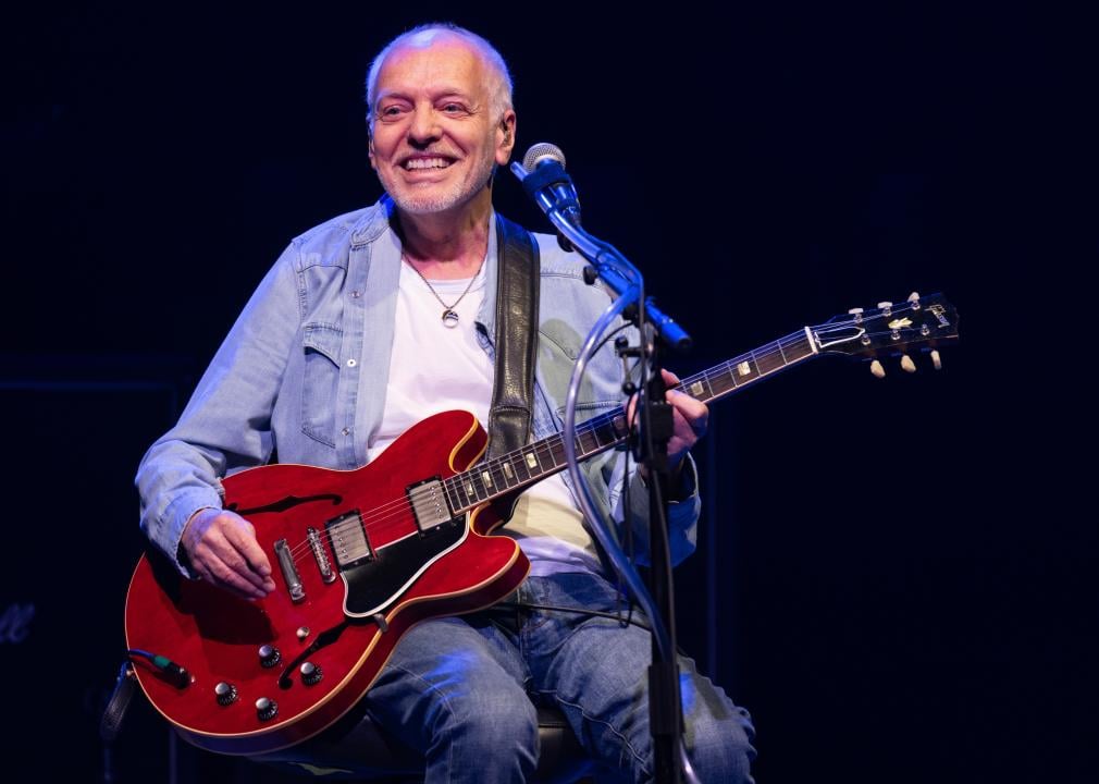 Peter Frampton performs in concert during the "Never Say Never" tour.