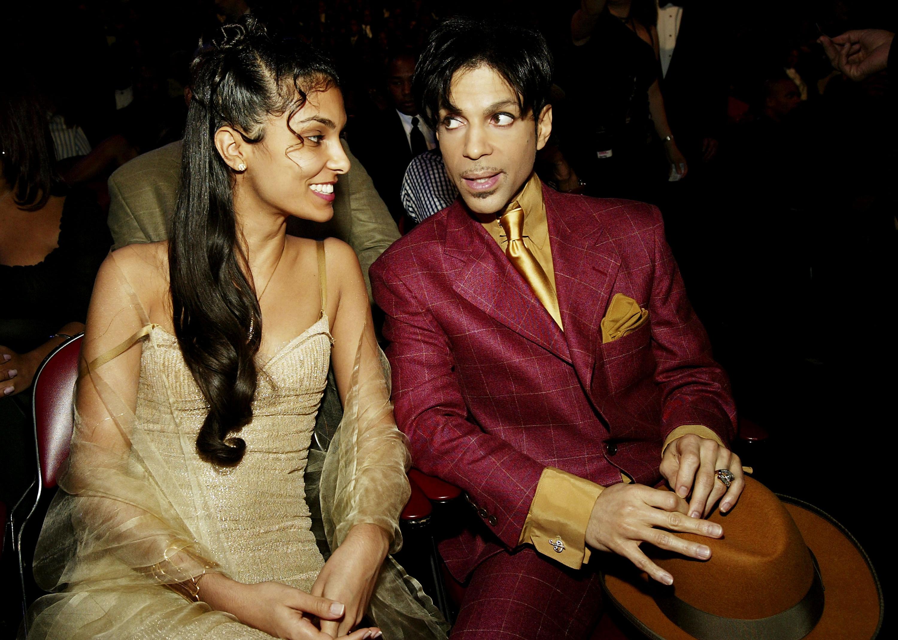 Prince and Manuela Testolini sit in the audience at the 35th Annual NAACP Image Awards.