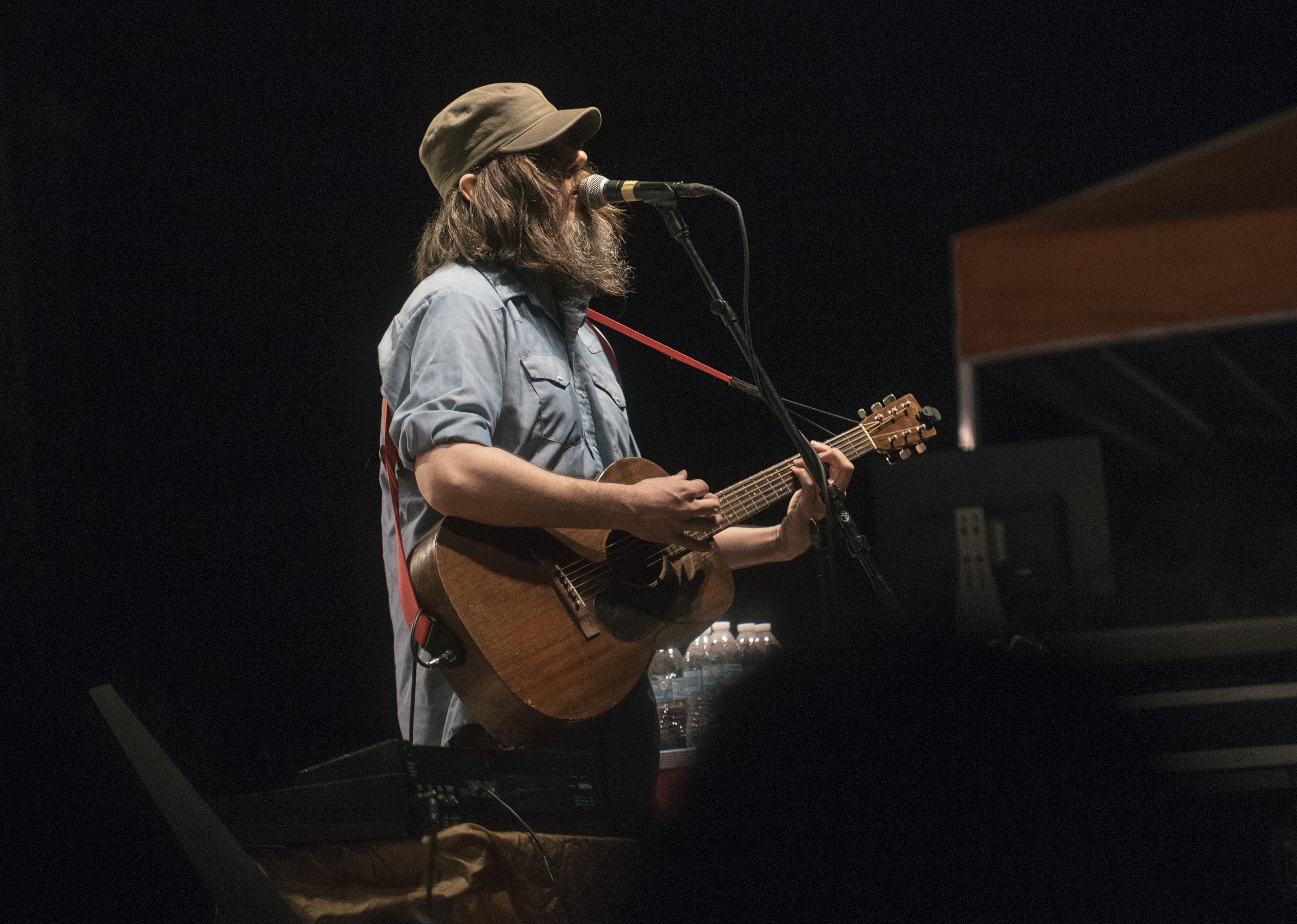 Jeff Mangum of Neutral Milk Hotel performs in concert in Austin, Texas. 