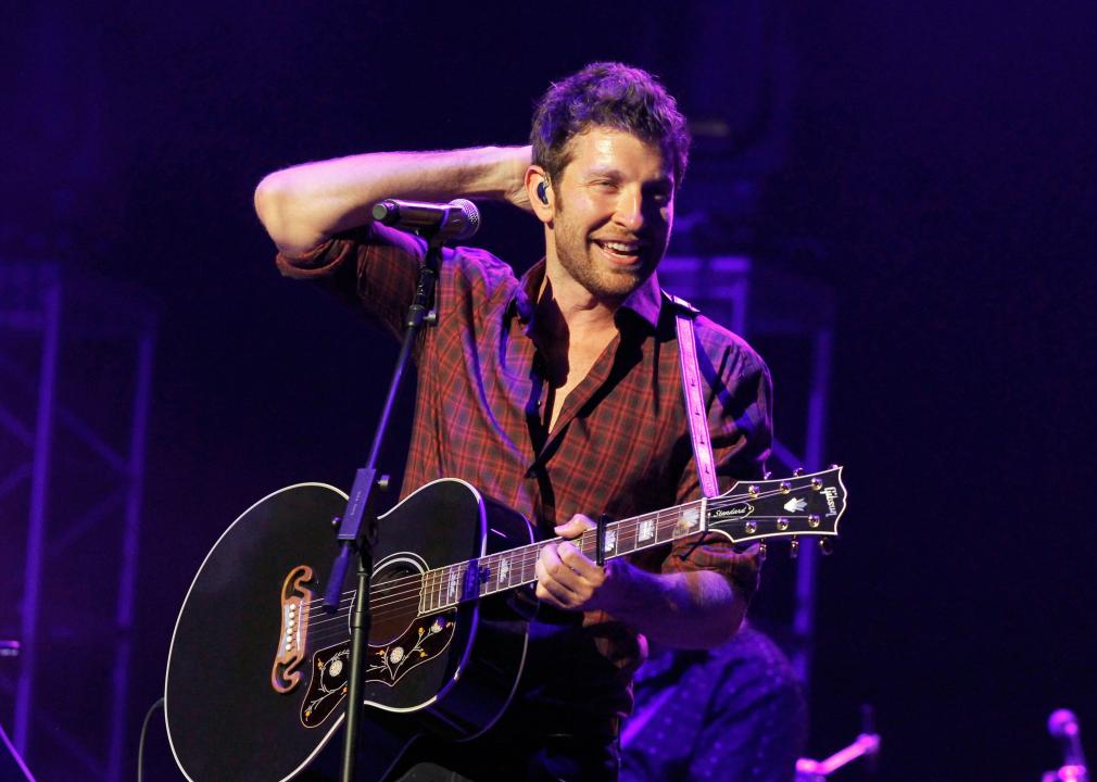  Brett Eldredge performs on stage during Keith Urban's Fifth Annual "We're All 4 The Hall" Benefit Concert.