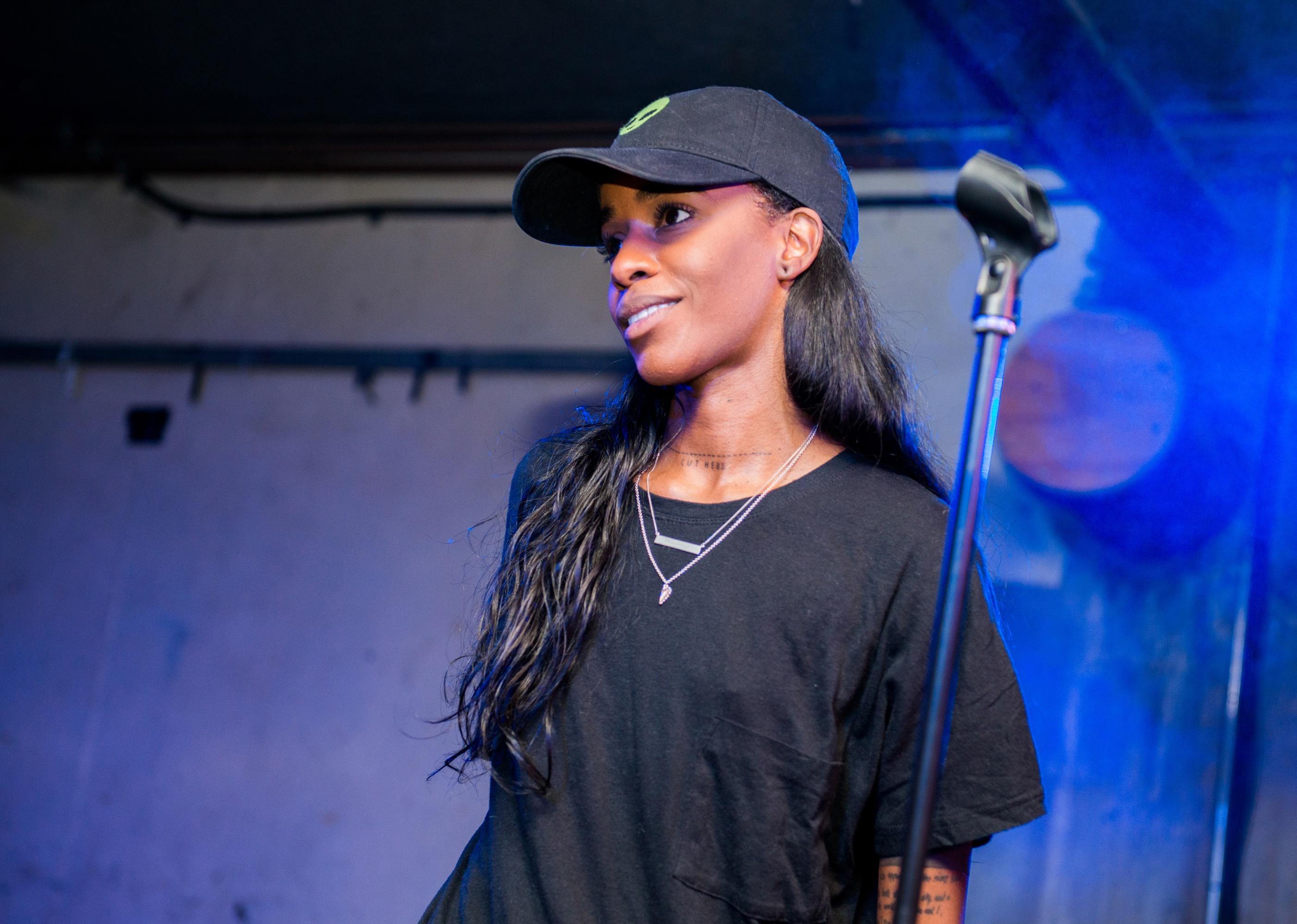 Angel Haze performs live at The Laundry.