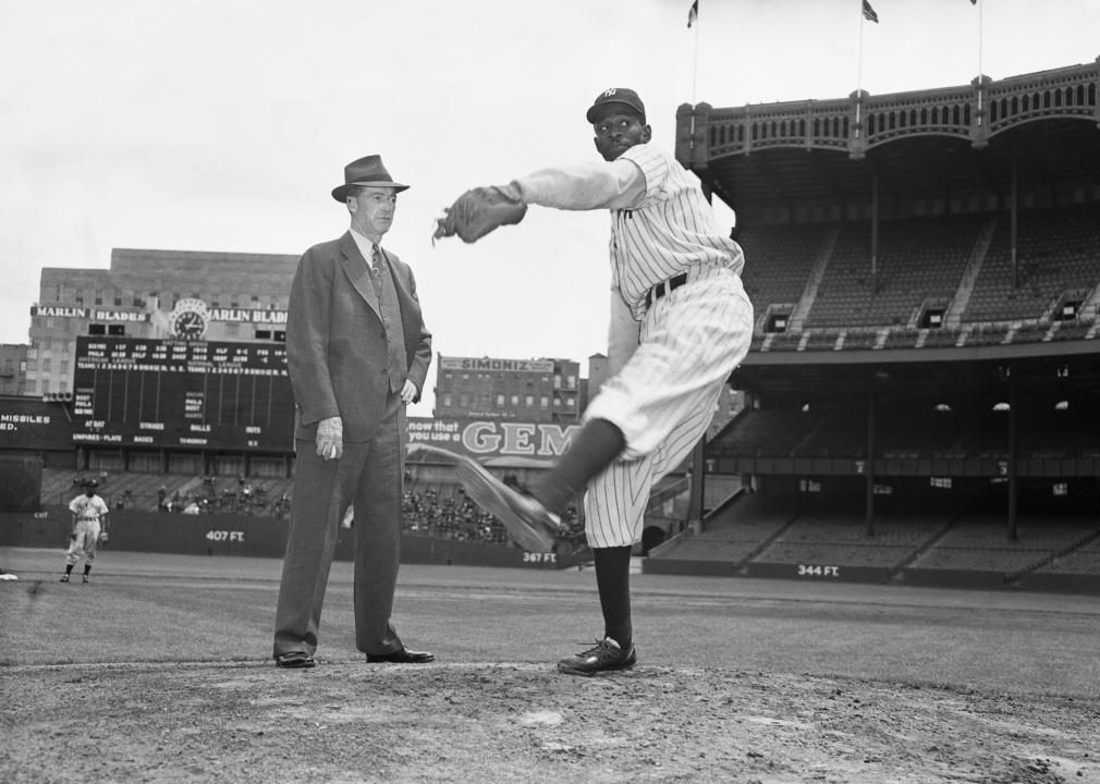 Grover Cleveland Alexander and Satchel Paige on the pitcher