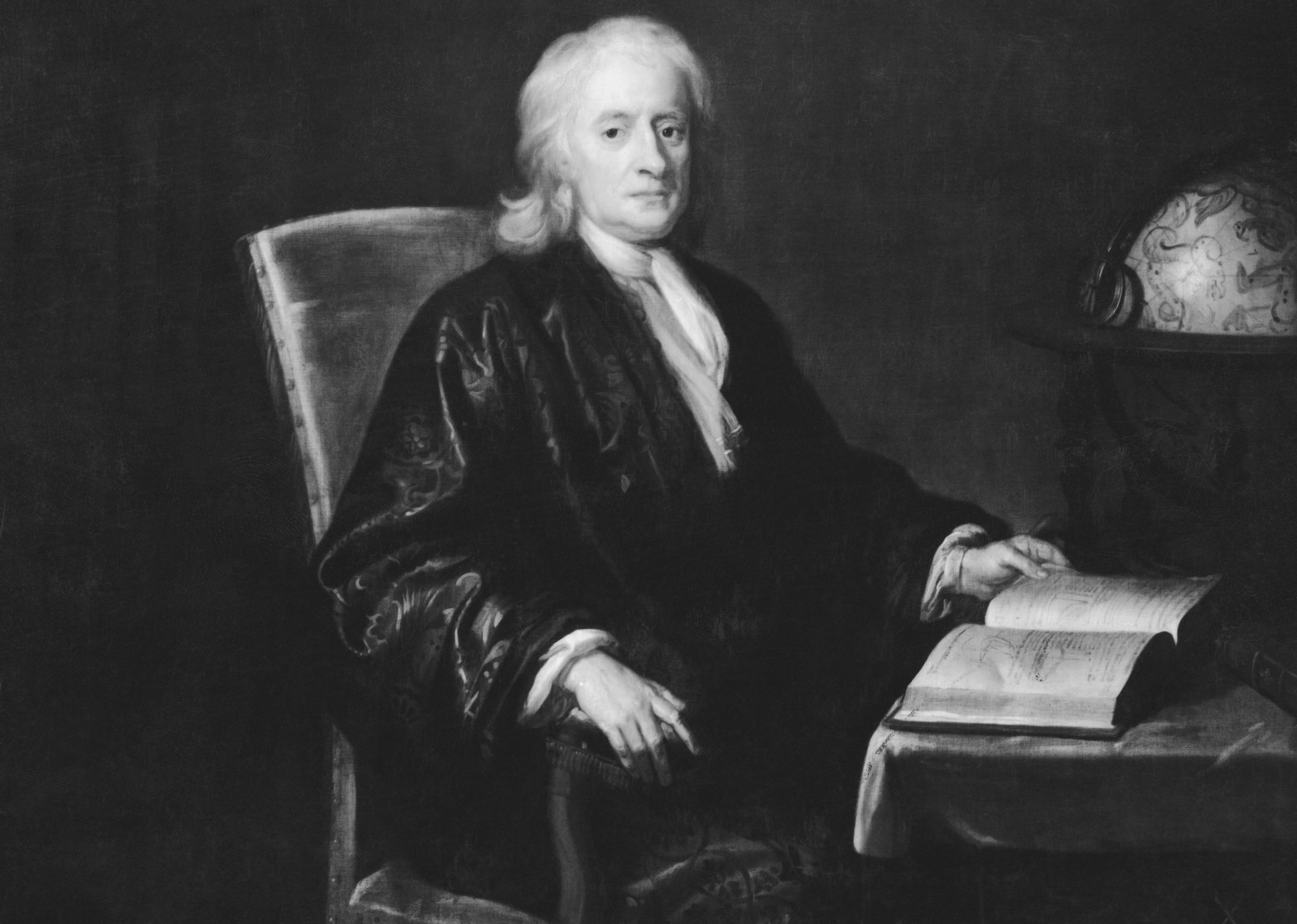 Painting of Sir Isaac Newton.