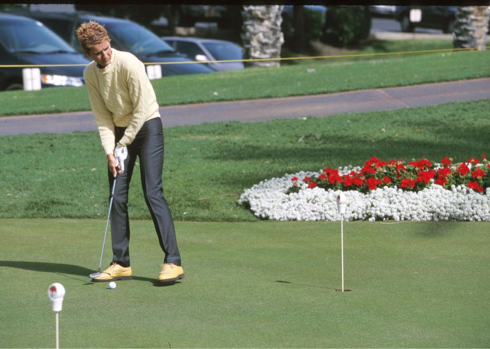 Celine Dion during 2000 Nabisco Golf Championship at Mission Hills Country Club.