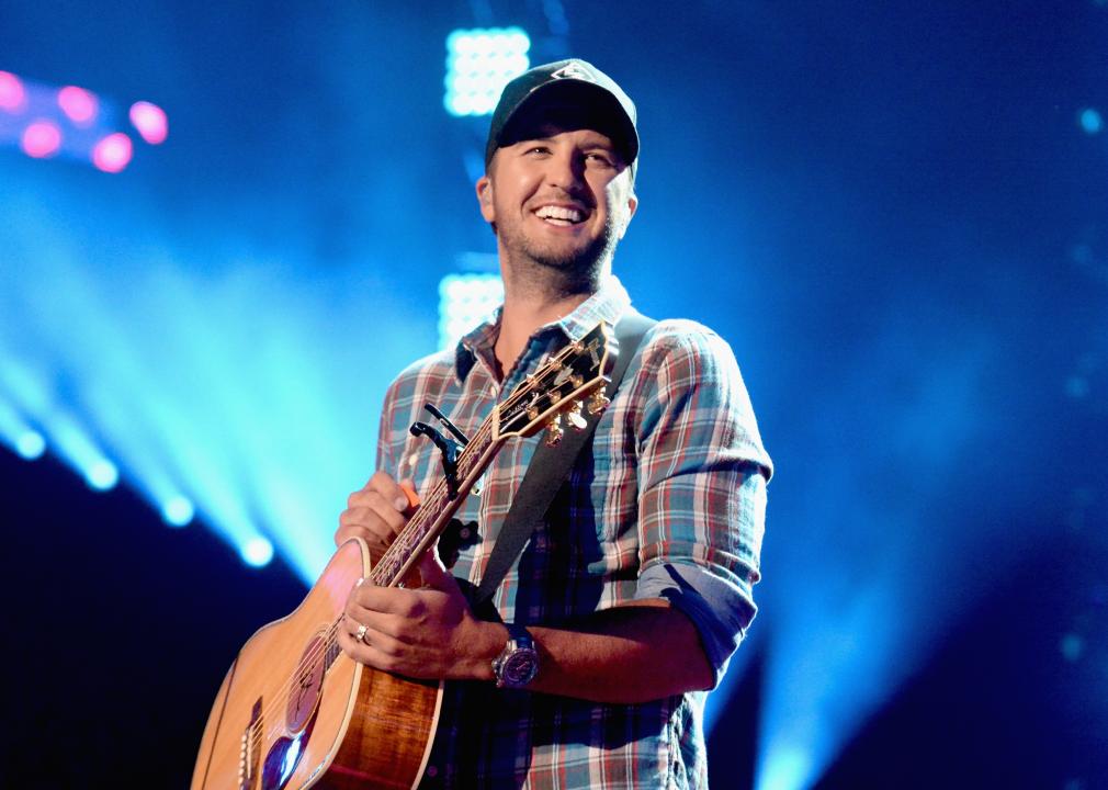 Luke Bryan performs onstage during the 2016 CMT Music awards.