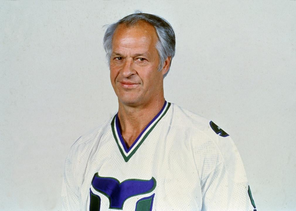 Gordie Howe poses for a portrait in 1980