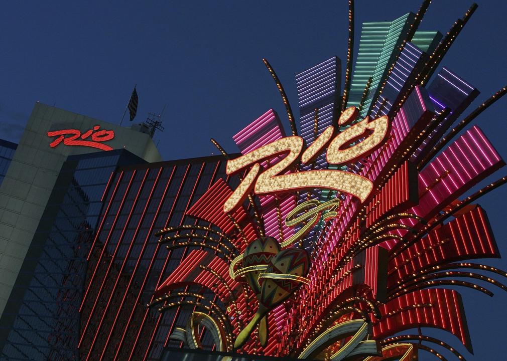  A general view of the Rio Hotel & Casino.