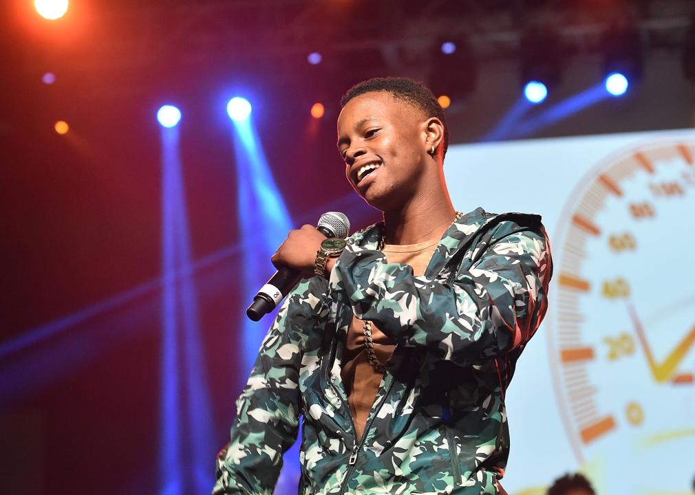 Silento performs on stage at V-103 Car & Bike Show at Georgia World Congress Center.