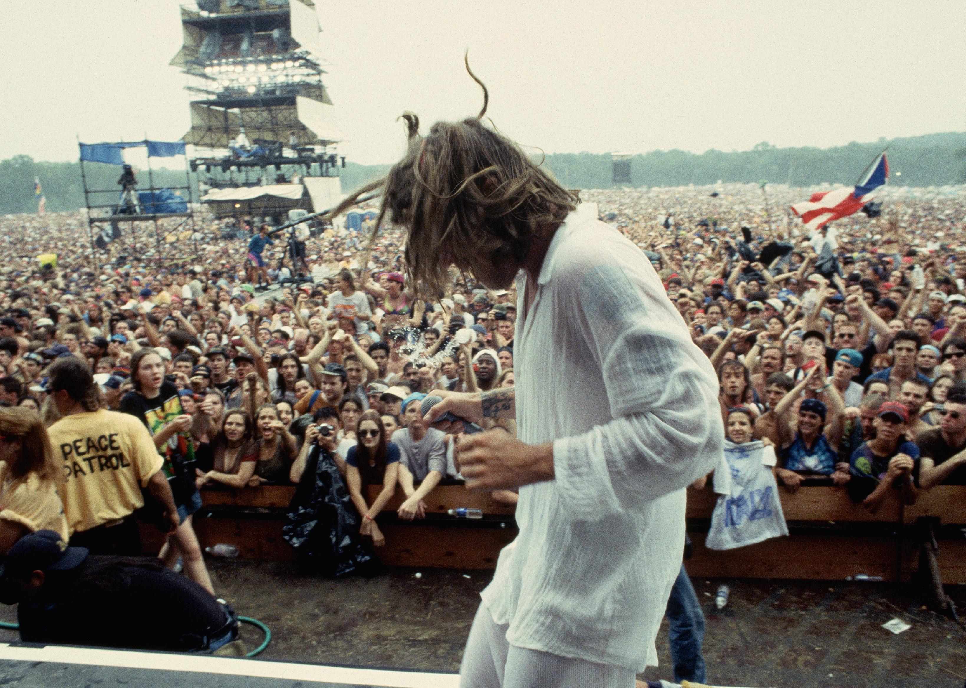 Shannon Hoon of Blind Melon at Woodstock '94.